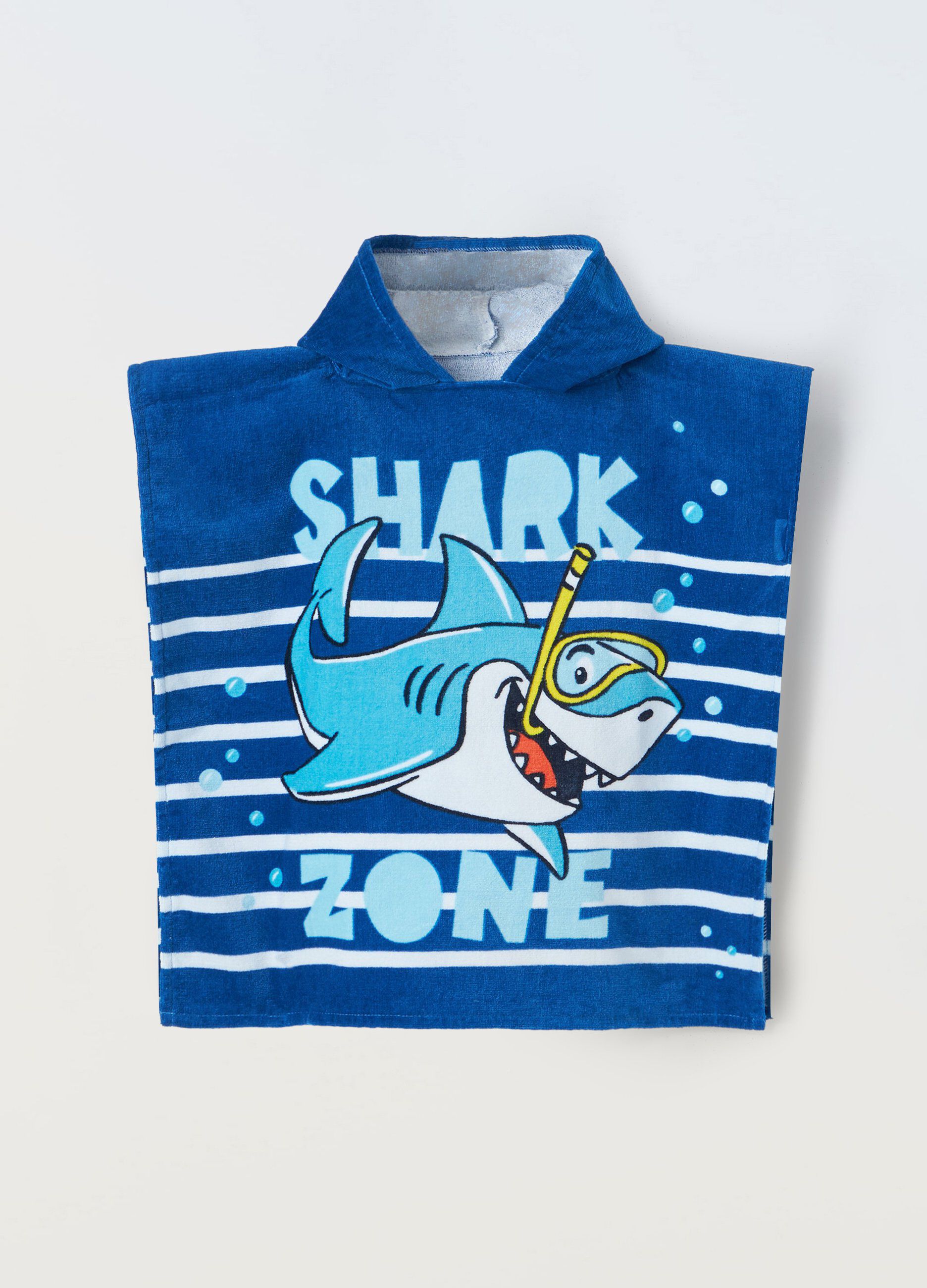 Poncho da bagno in puro cotone neonato_0
