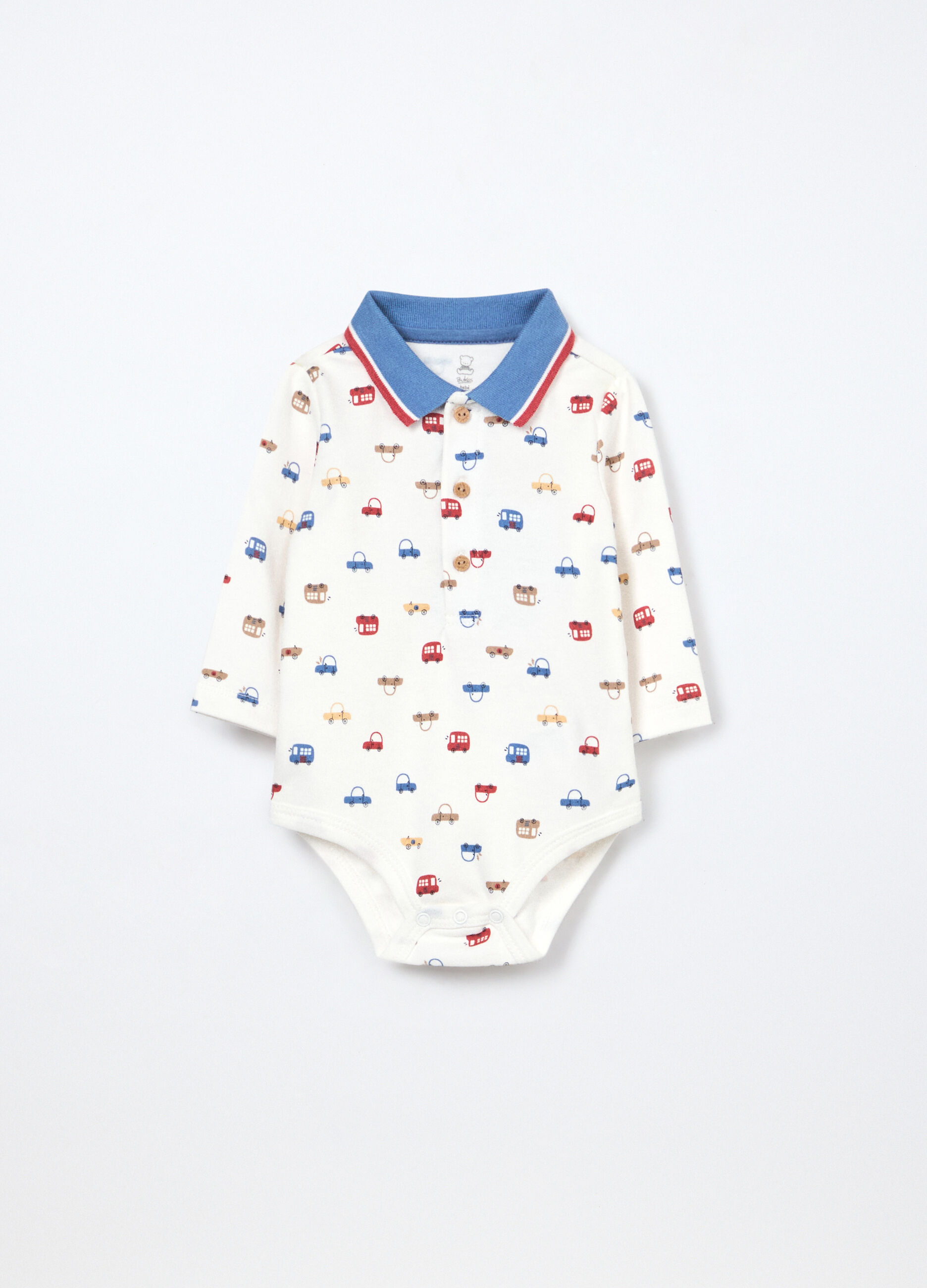 Body in jersey di puro cotone neonato_0
