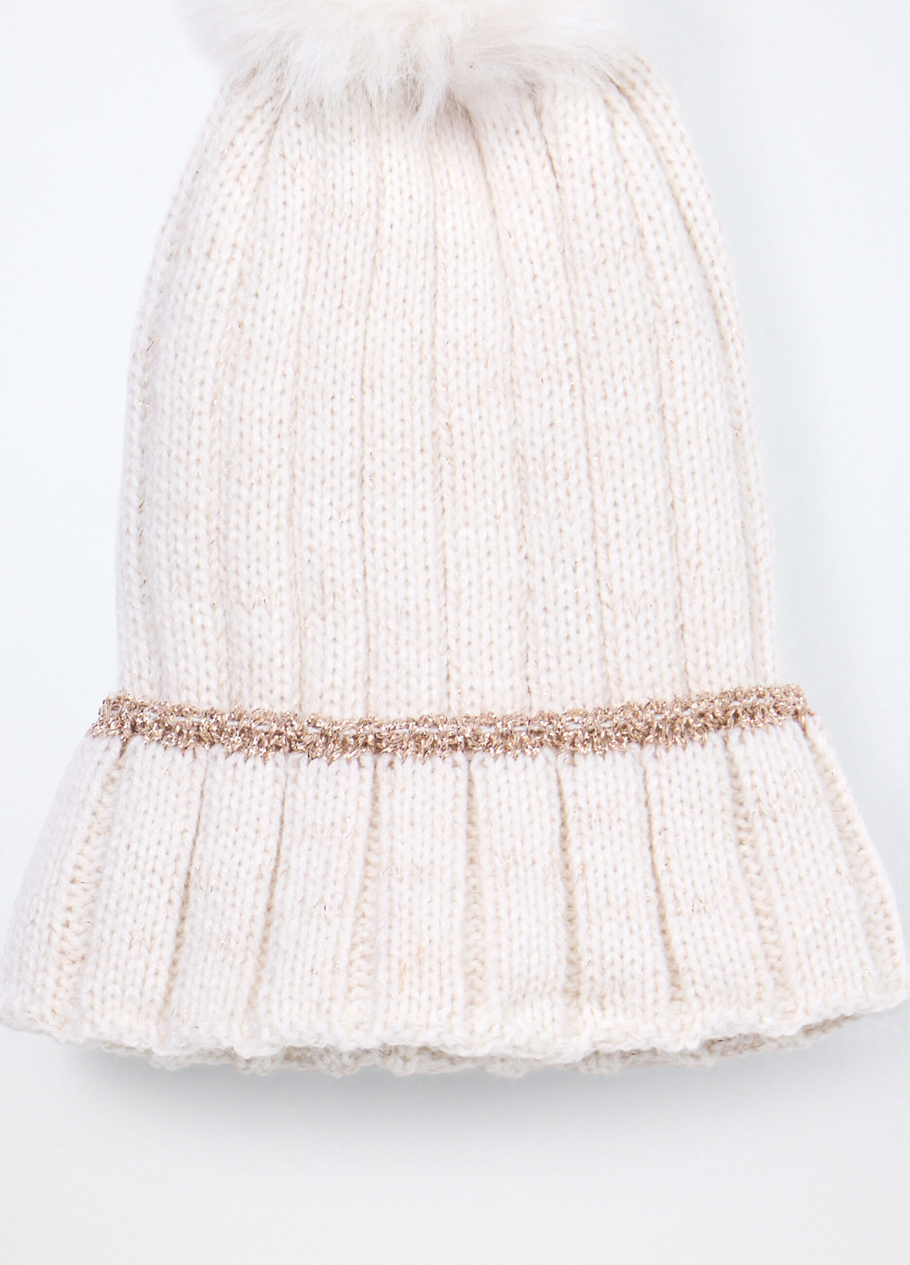 Berretto tricot con pon pom_2