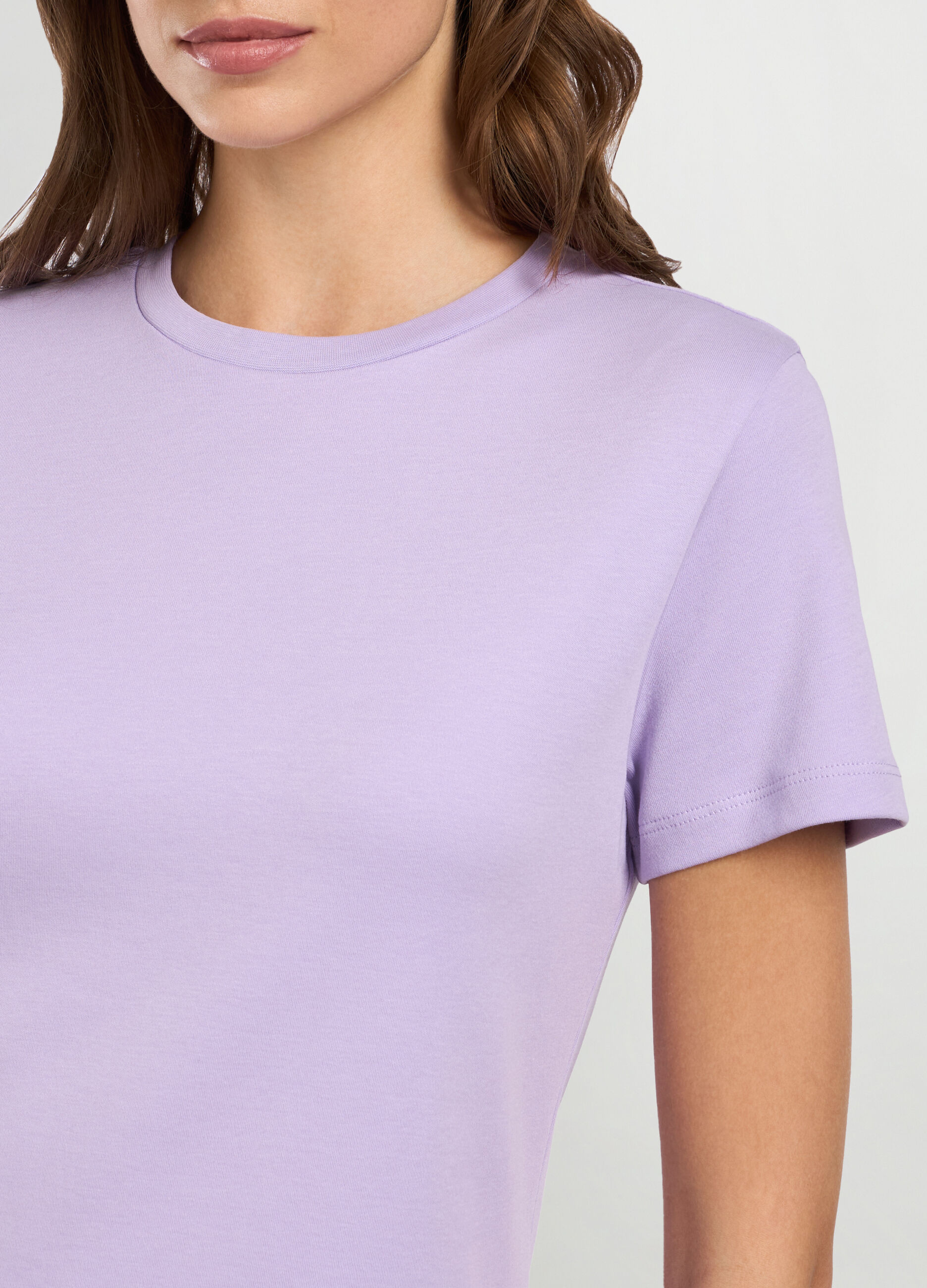 T-shirt in interlock di puro cotone donna_2