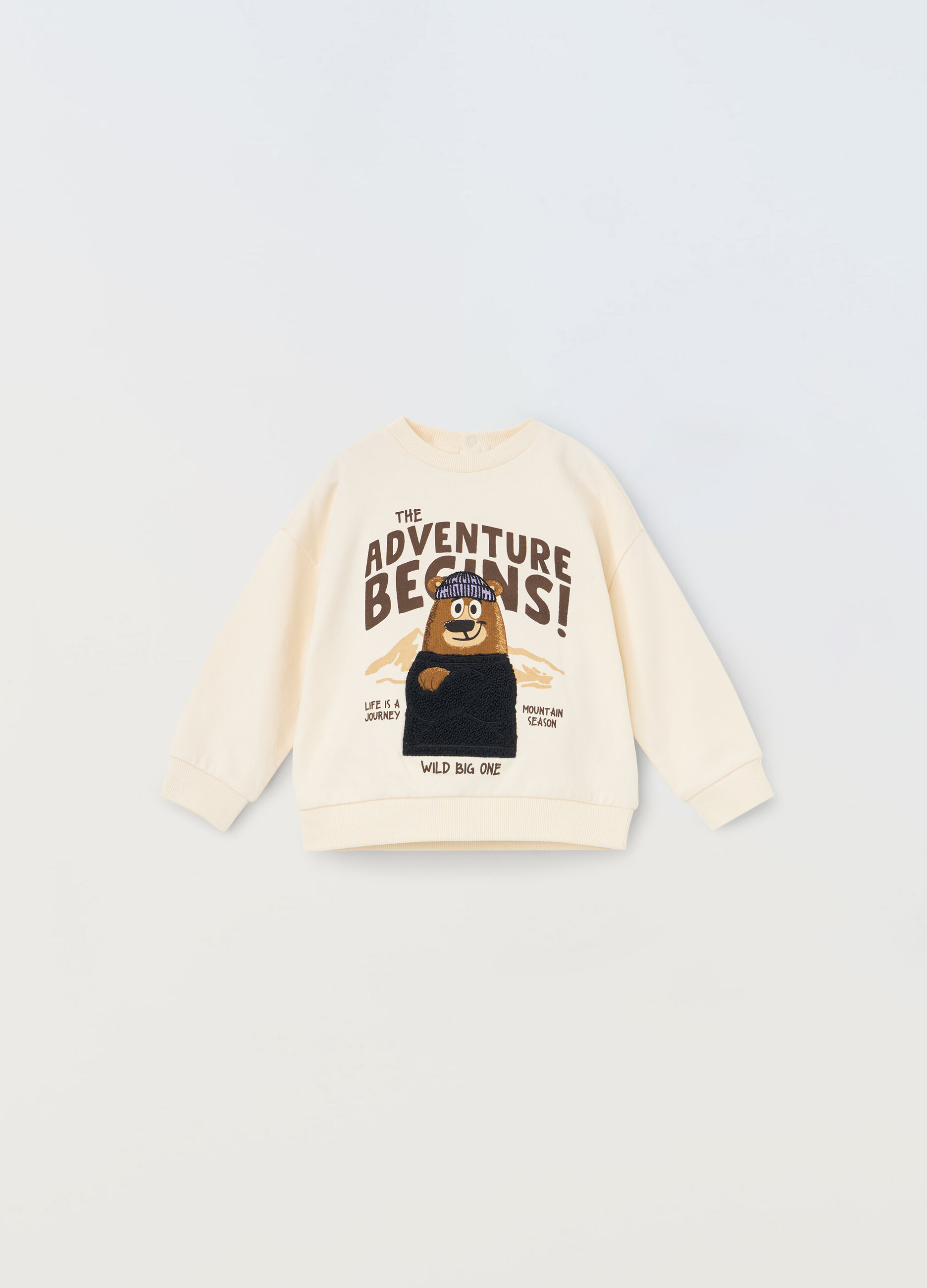 Felpa in puro cotone neonato_0