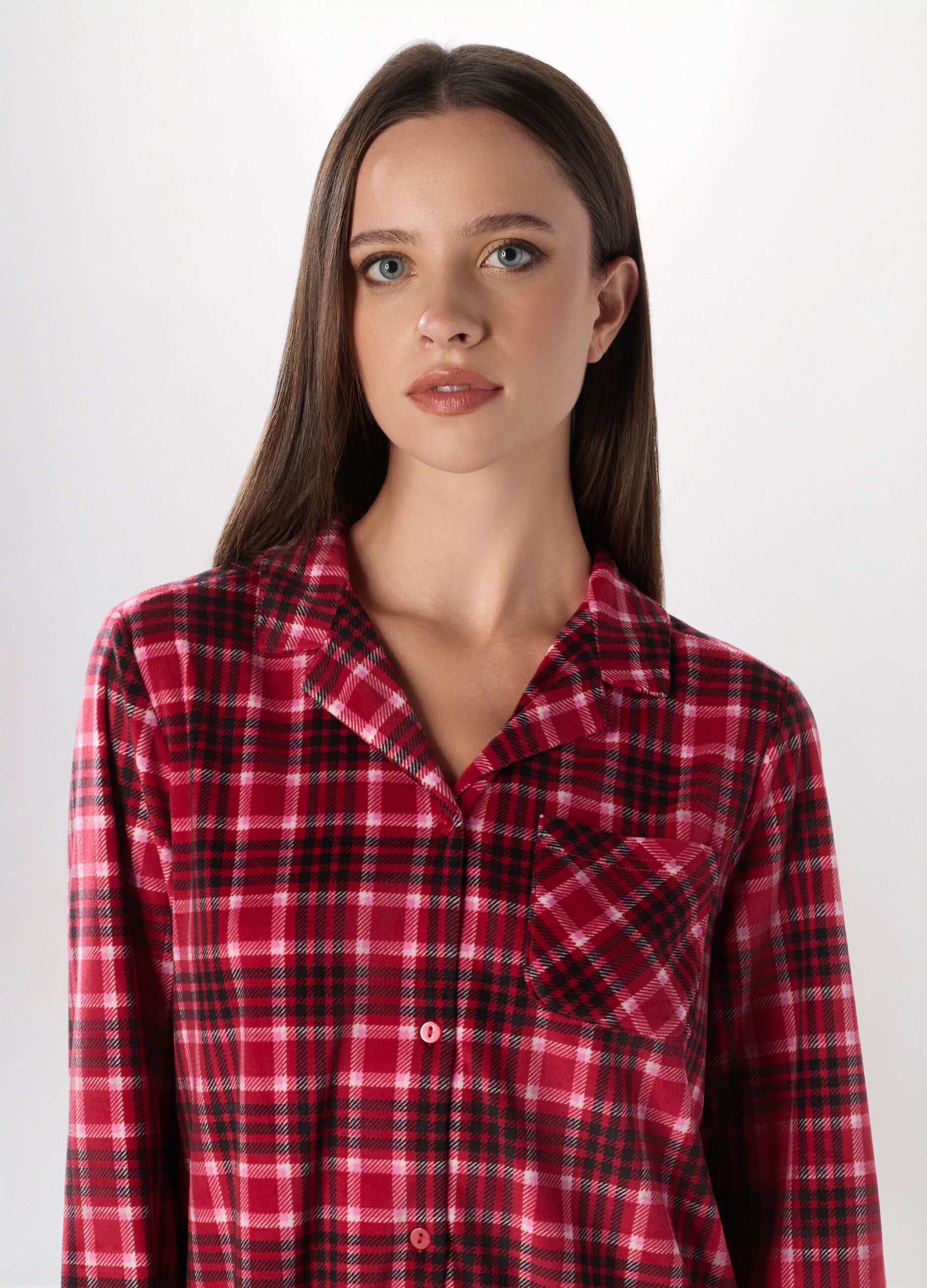 Camicia da notte velour donna_2