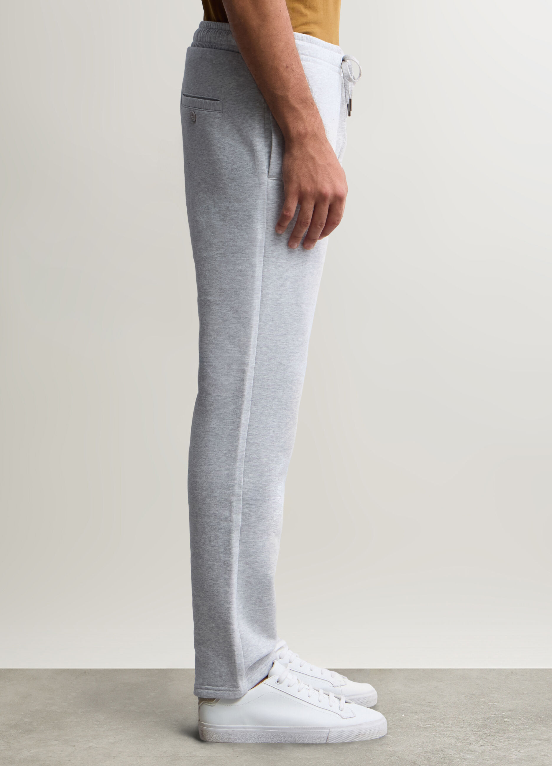 Jogger in felpa misto cotone uomo_1