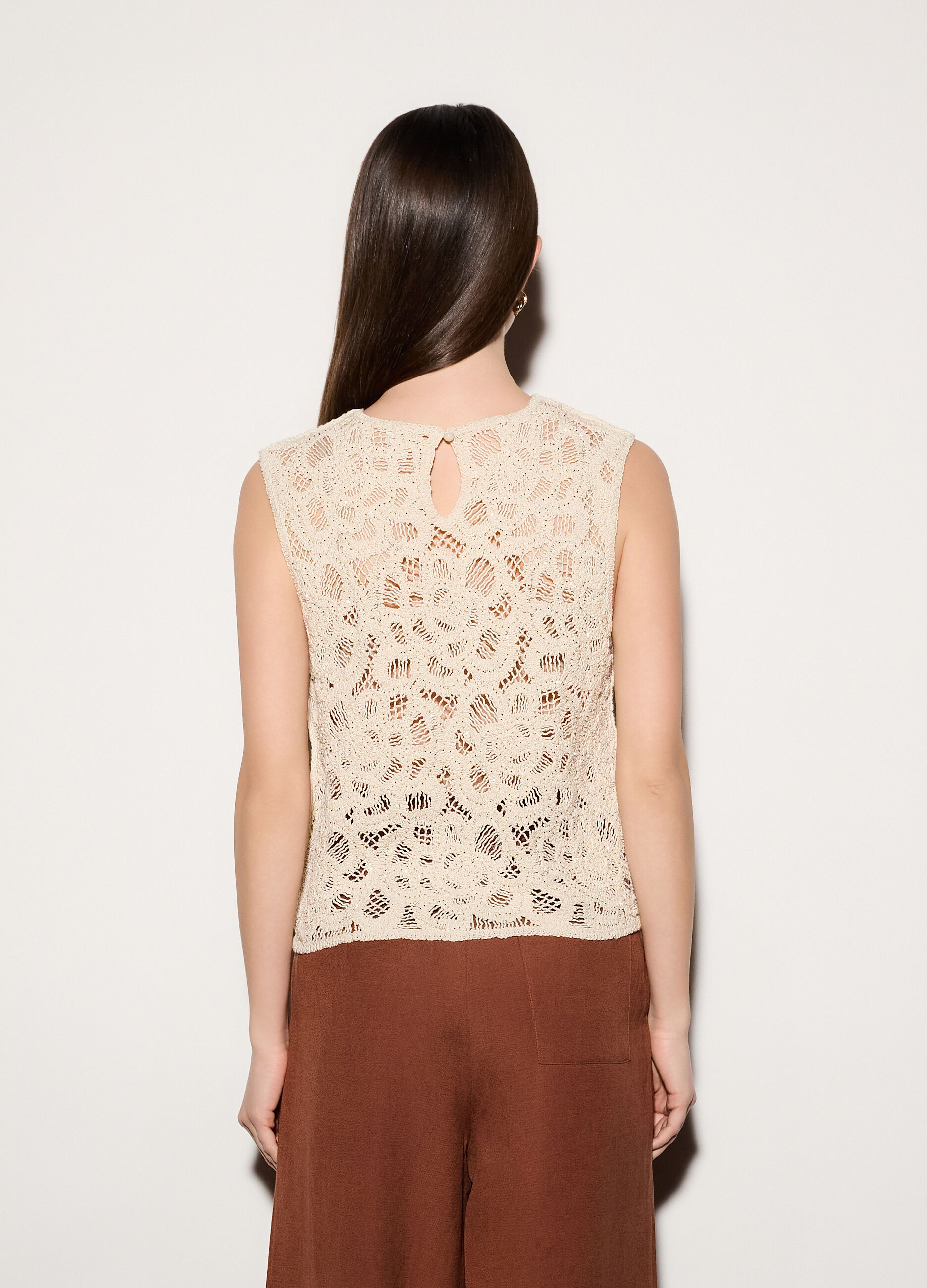 Canotta girocollo fitted stretch donna_2