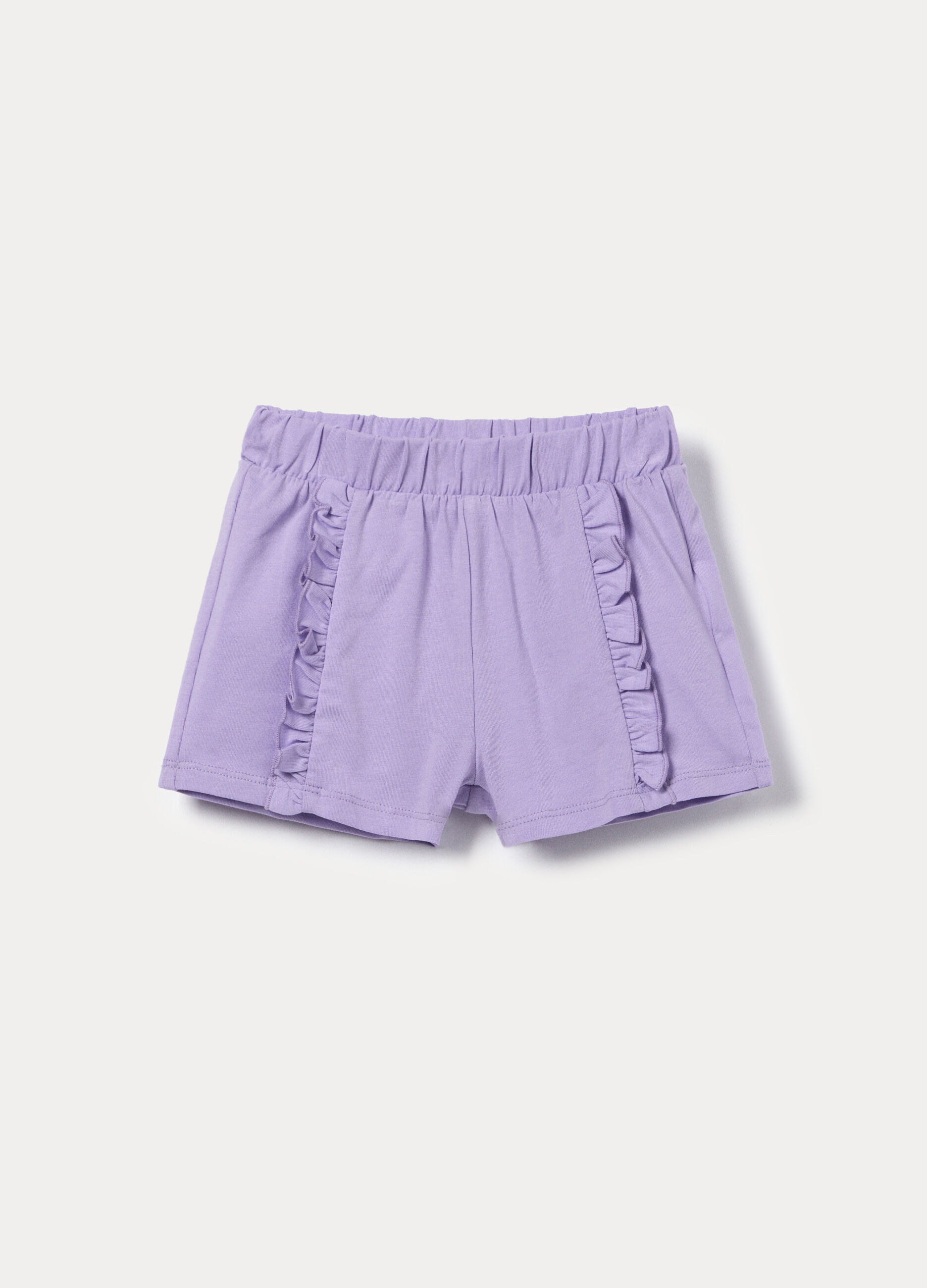 Shorts in jersey di cotone stretch bimba_0