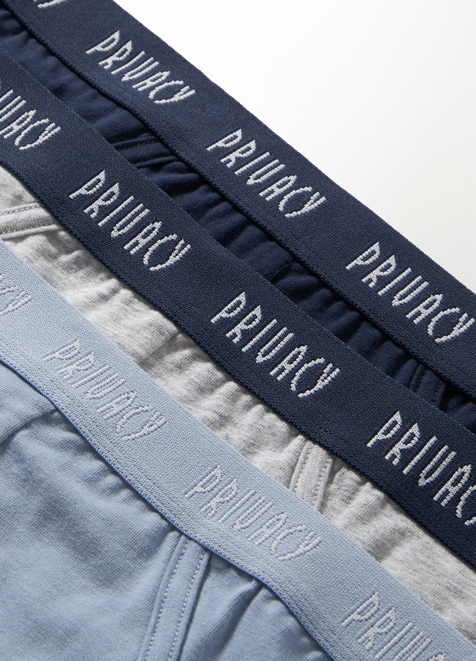 3 pack slip in cotone stretch con logo uomo_2