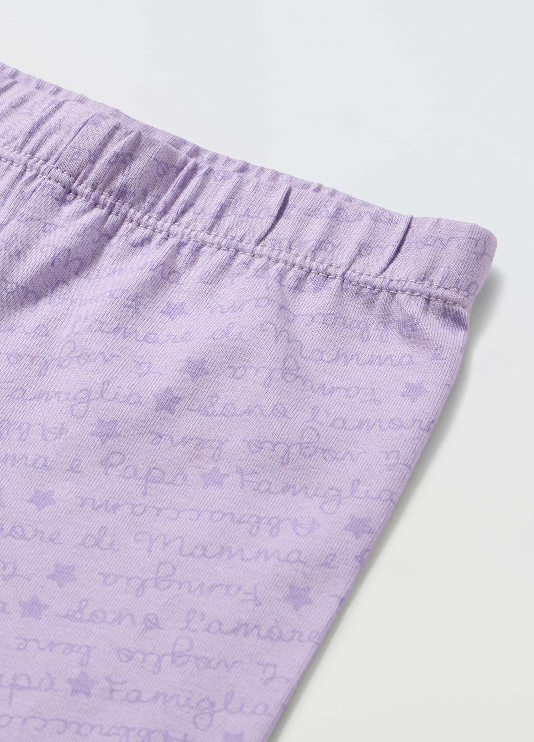 Leggings in cotone stretch neonata