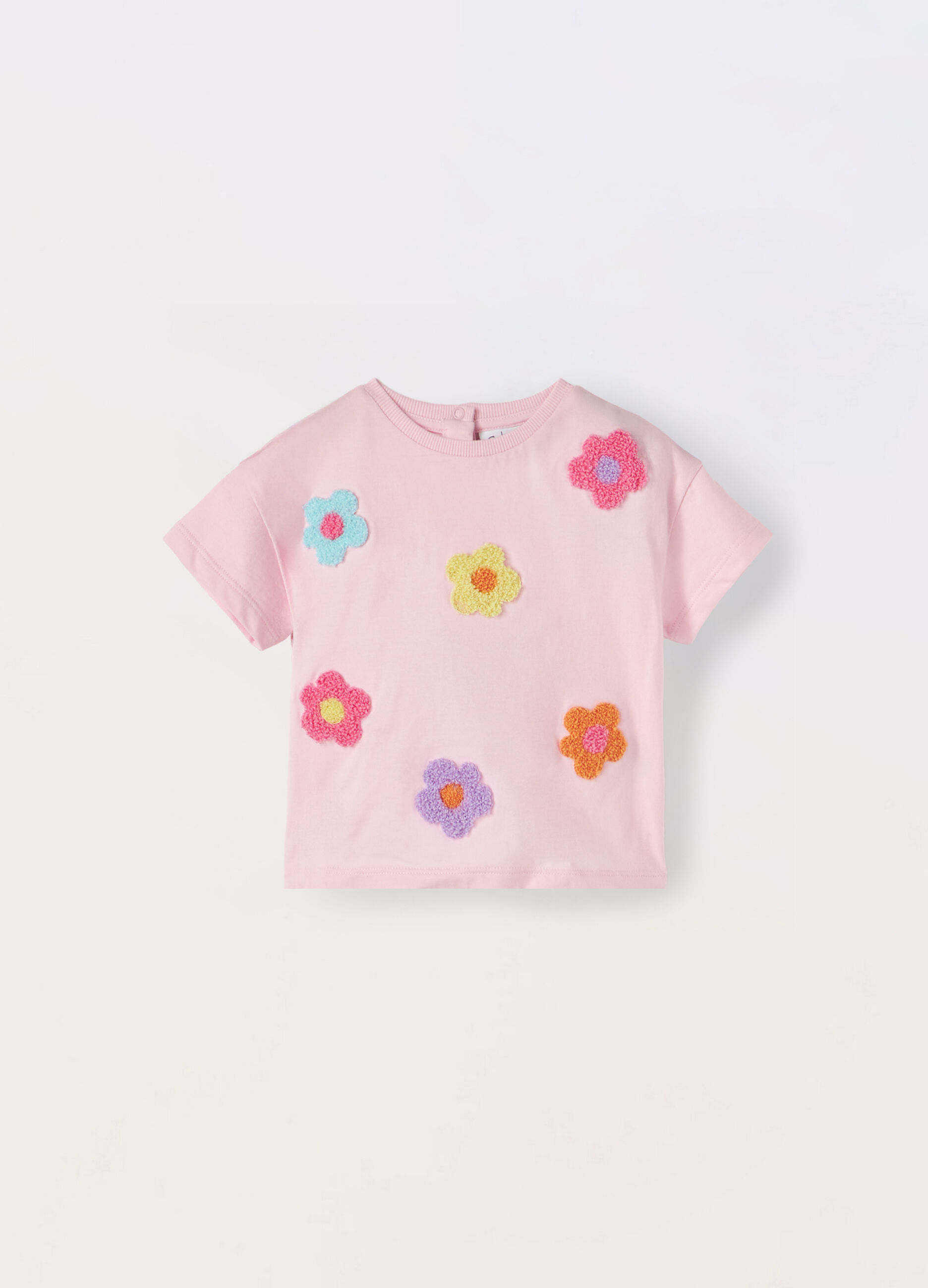 T-shirt in jersey di puro cotone neonata_0