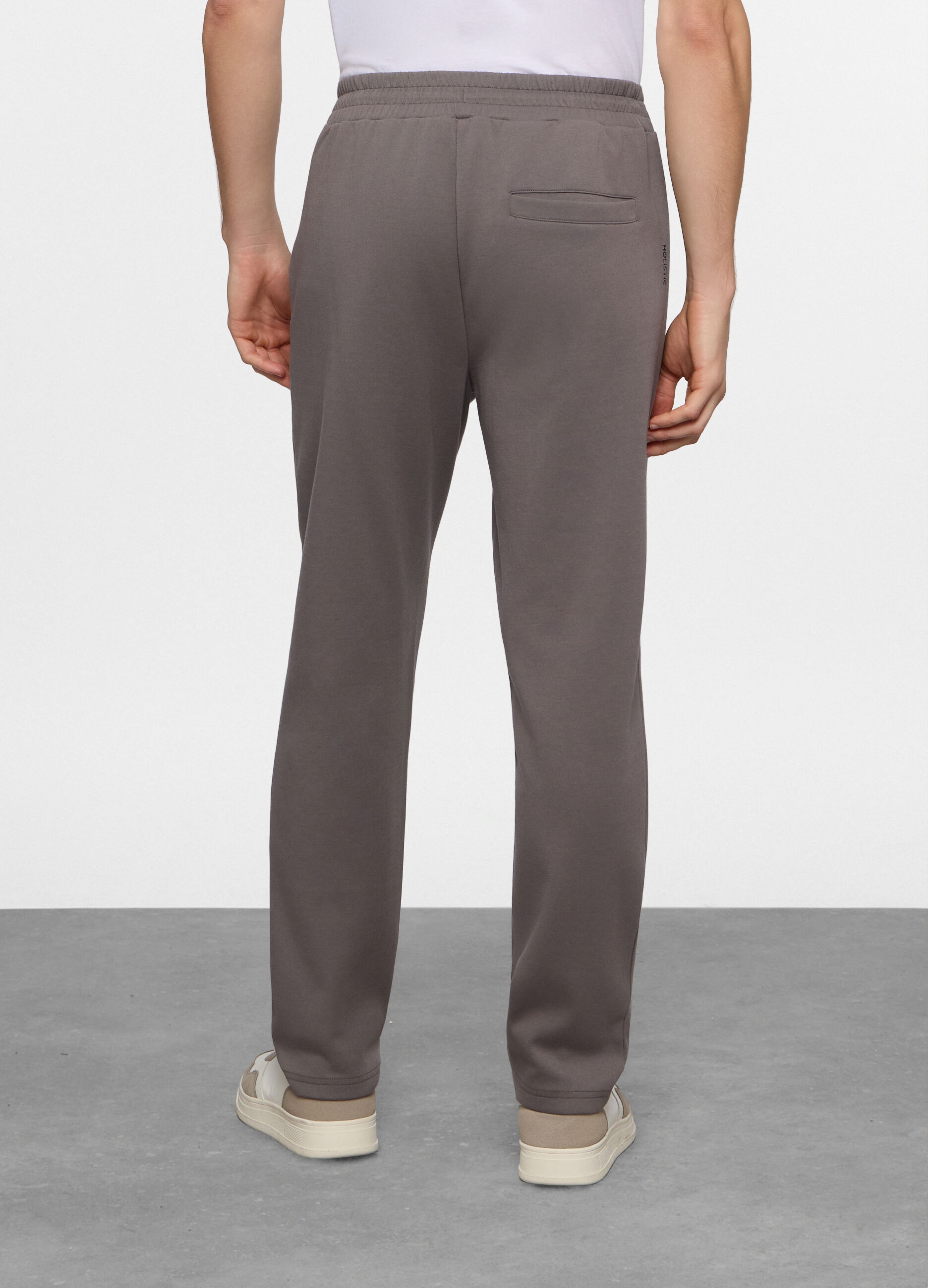 Jogger di interlock misto cotone uomo_1