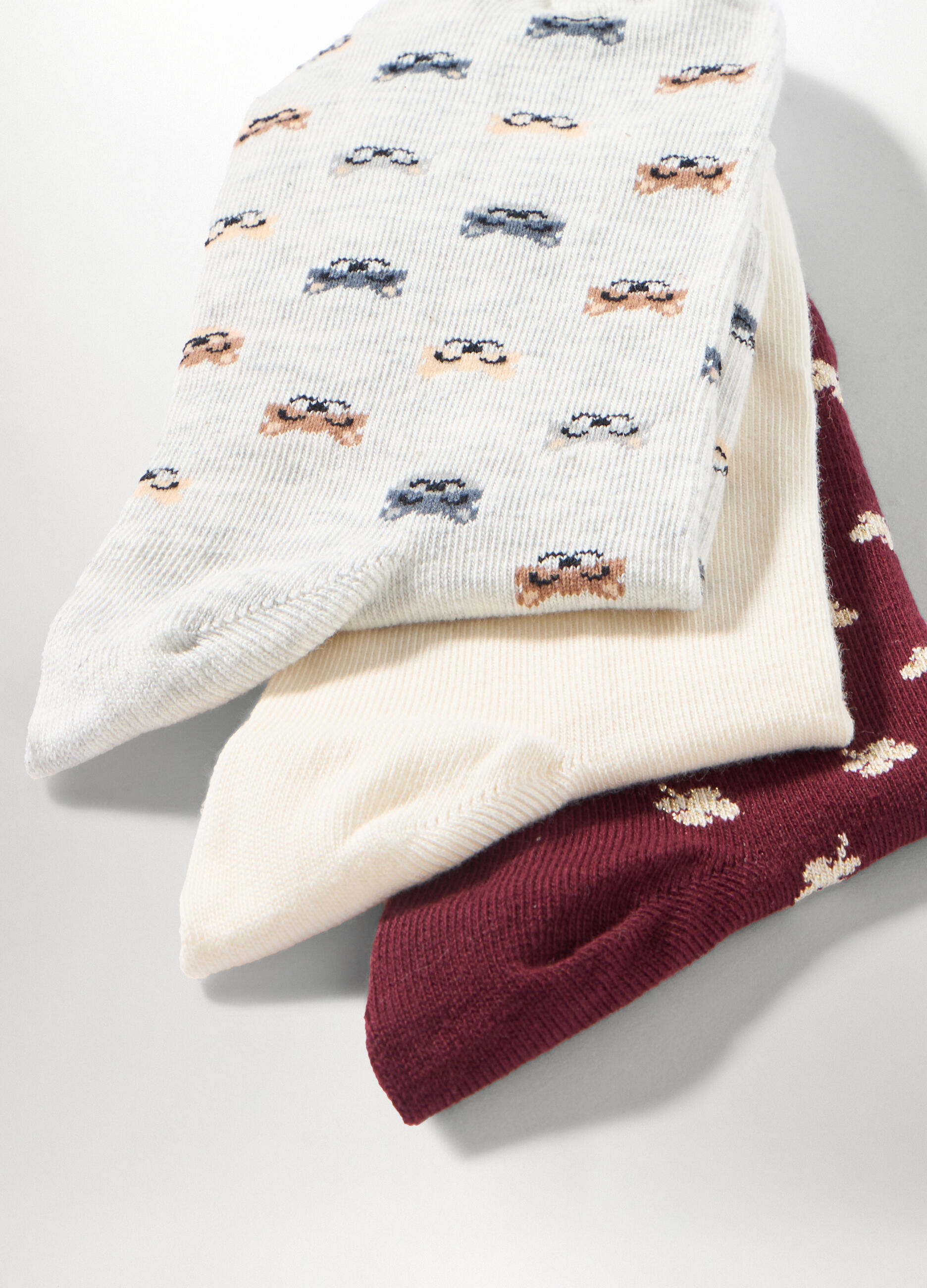 Pack 3 calze misto cotone donna_1