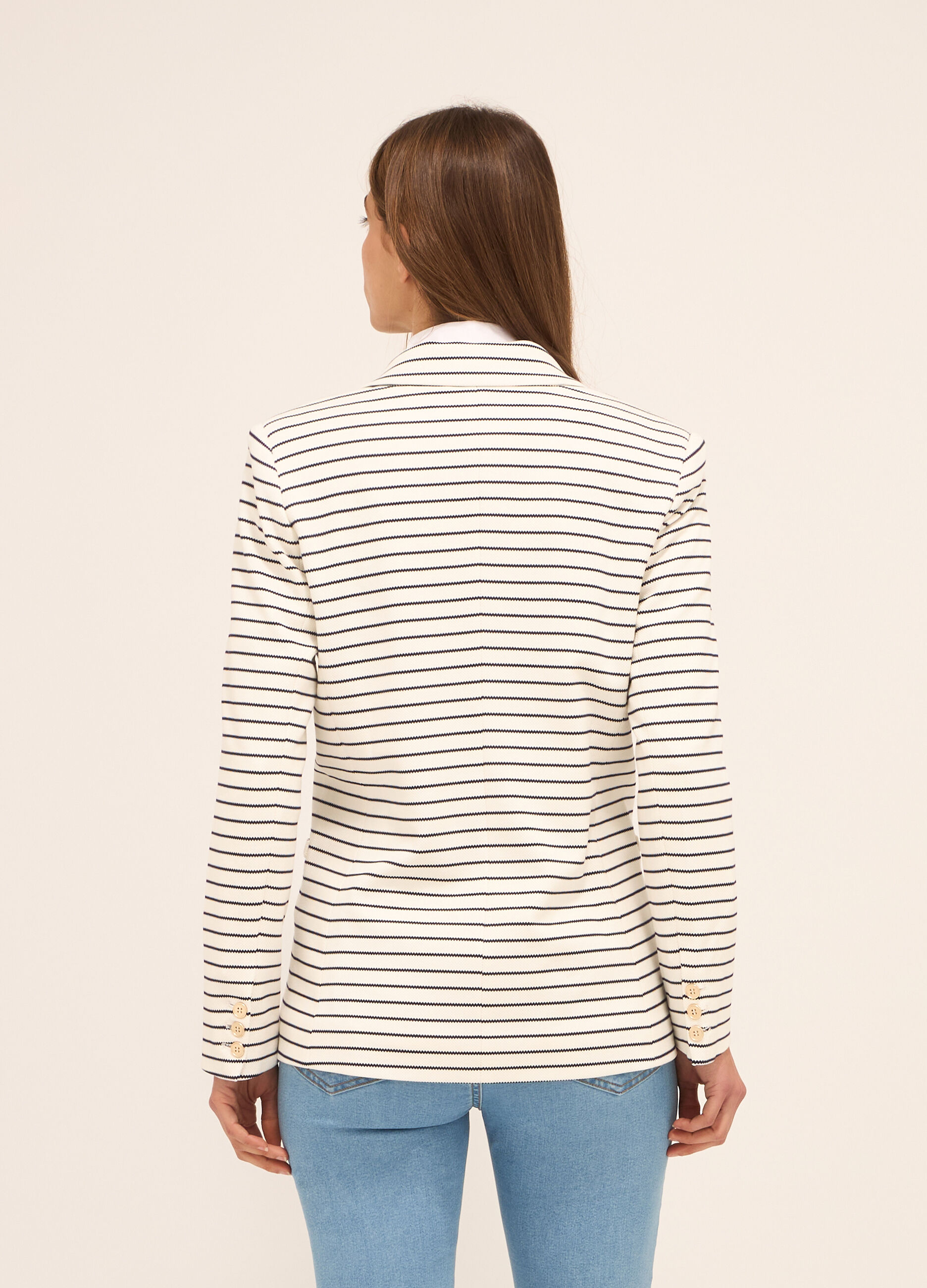 Blazer doppio petto misto viscosa donna