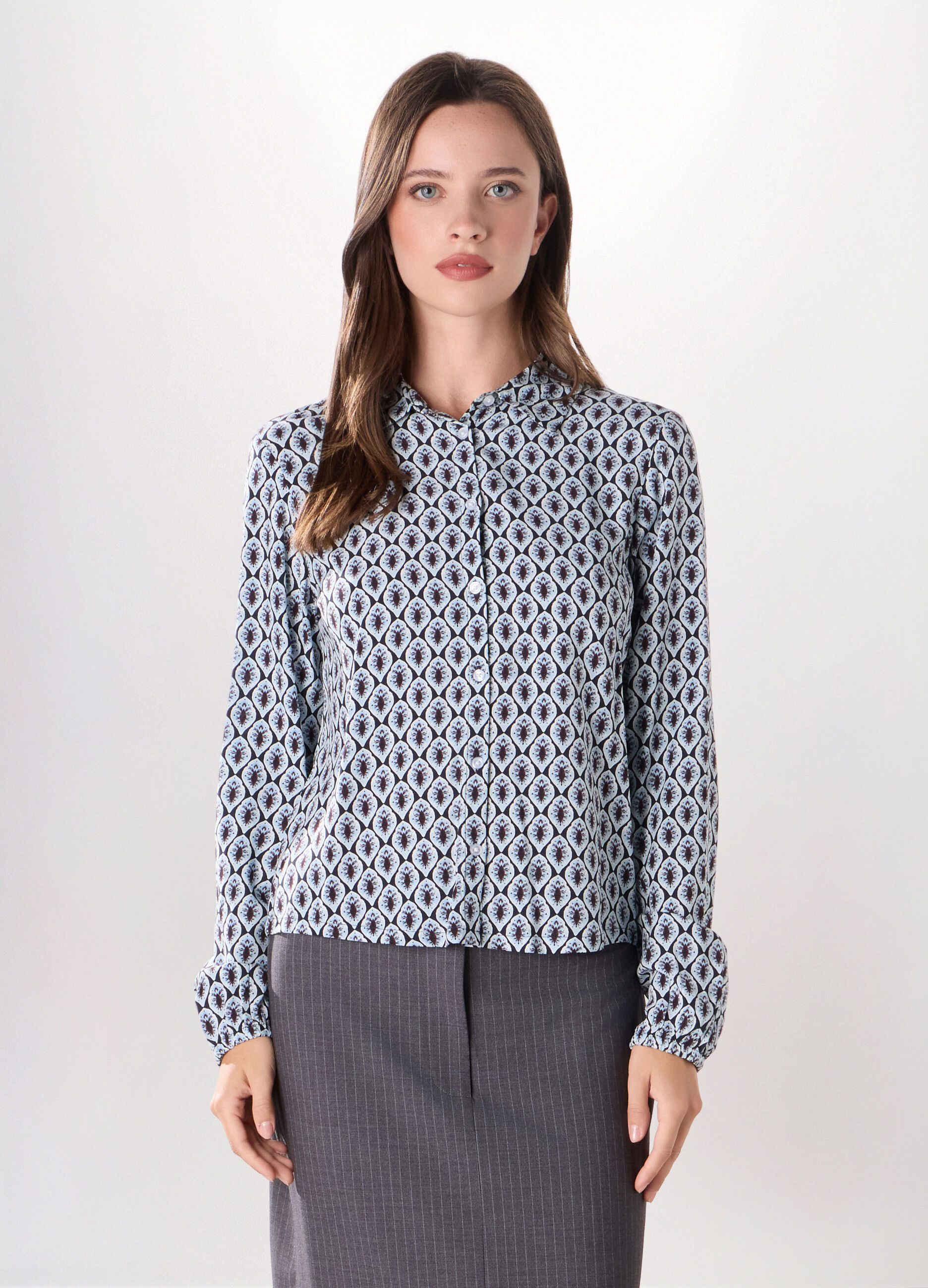 Camicia in pura viscosa donna_0