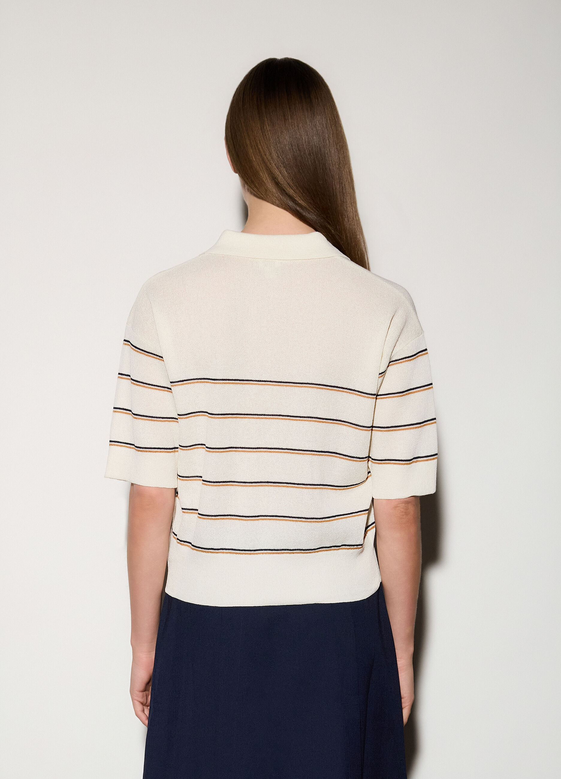 Polo tricot rasata donna_2