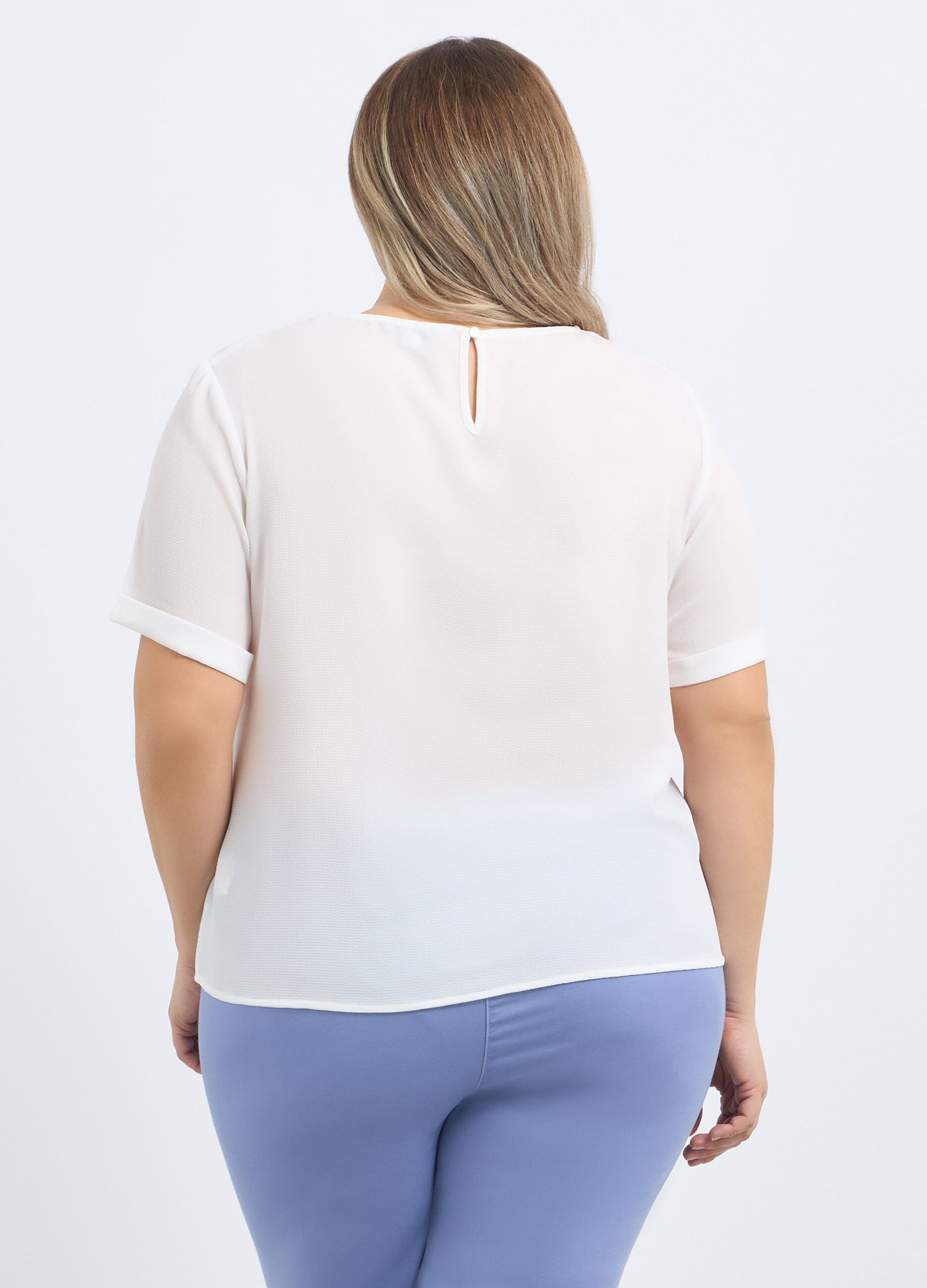 Blusa a maniche corte donna curvy_1