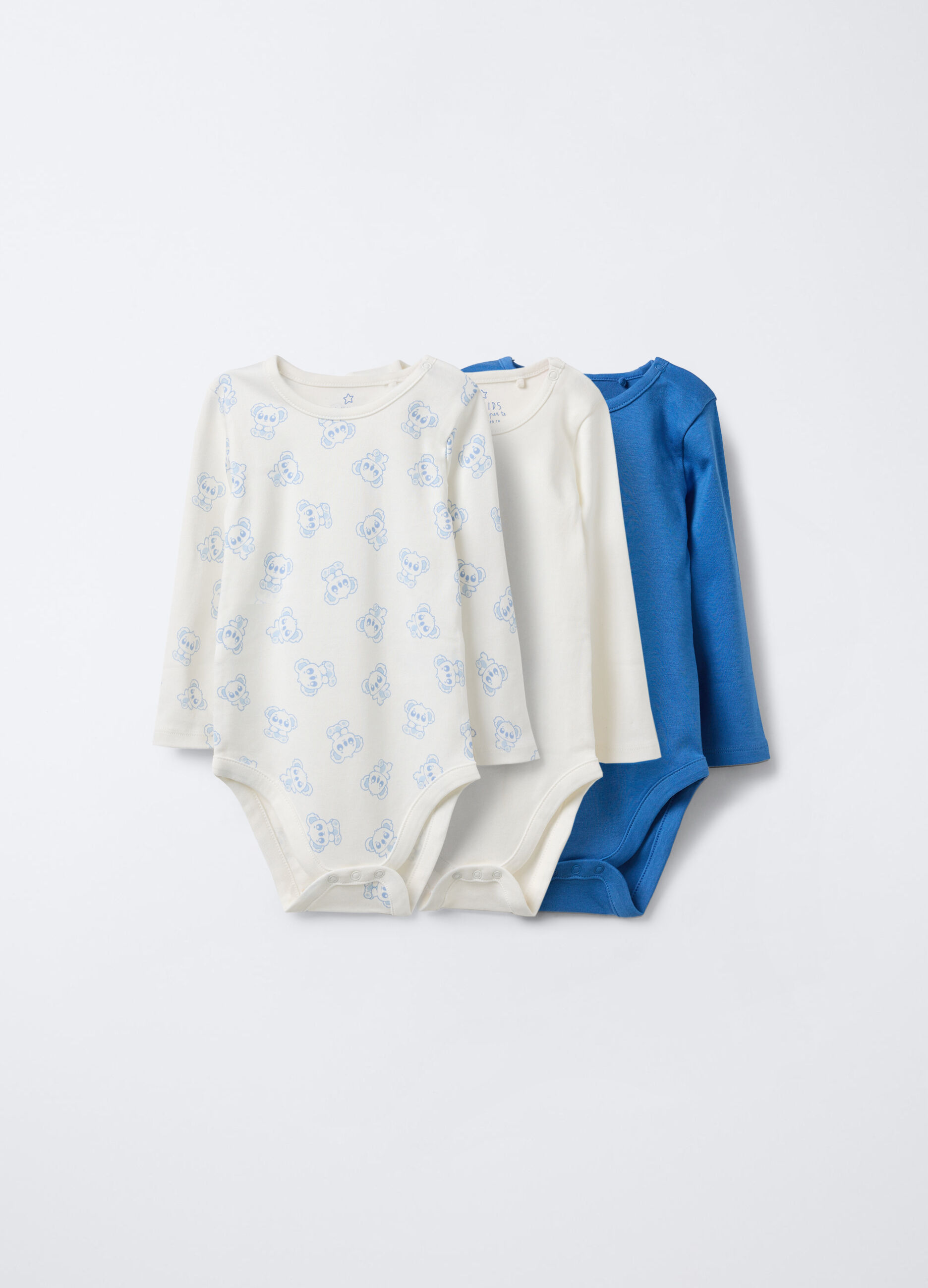 Pack 3 body in interlock di puro cotone _0