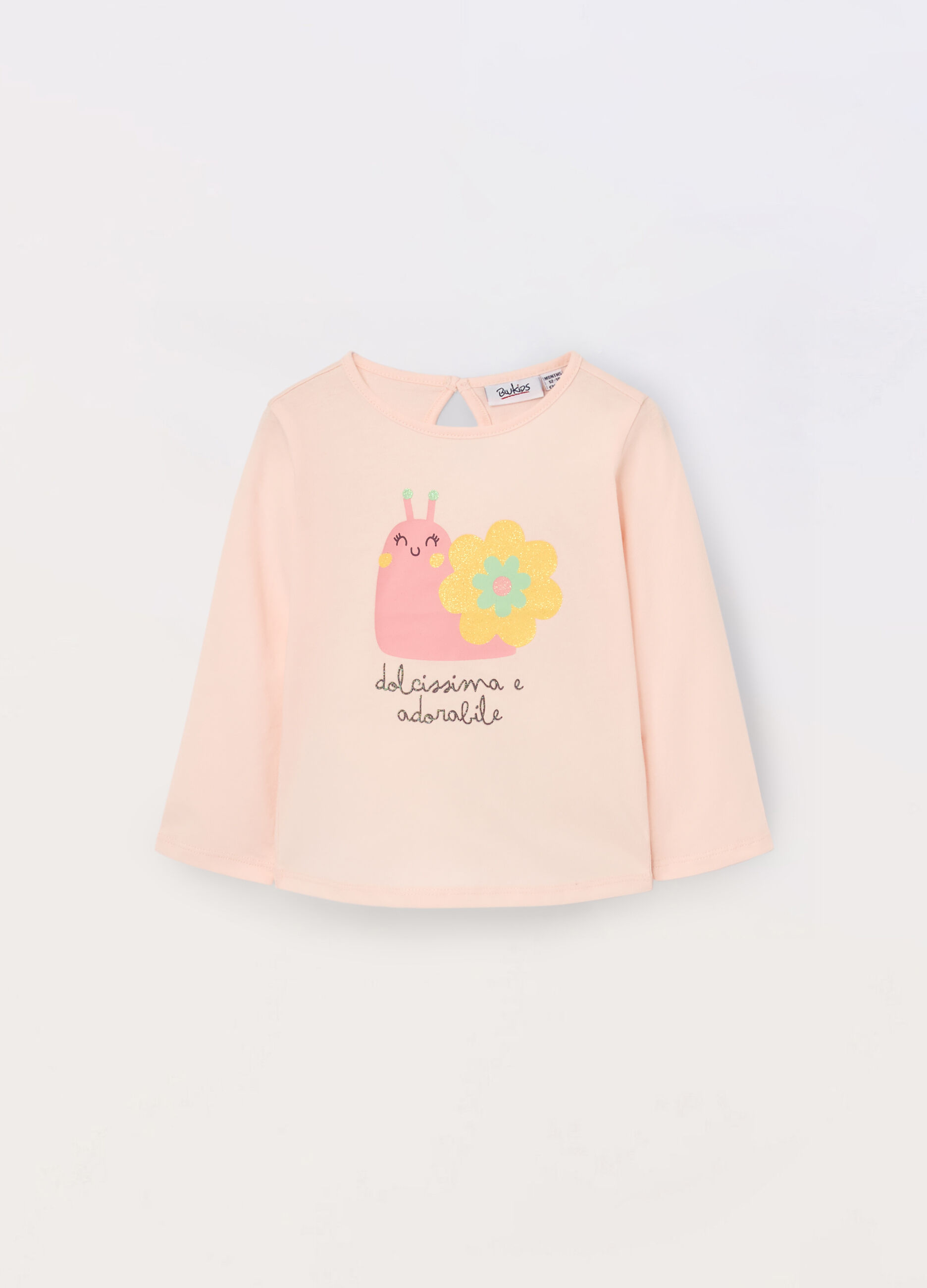 T-shirt in jersey di puro cotone neonata_0