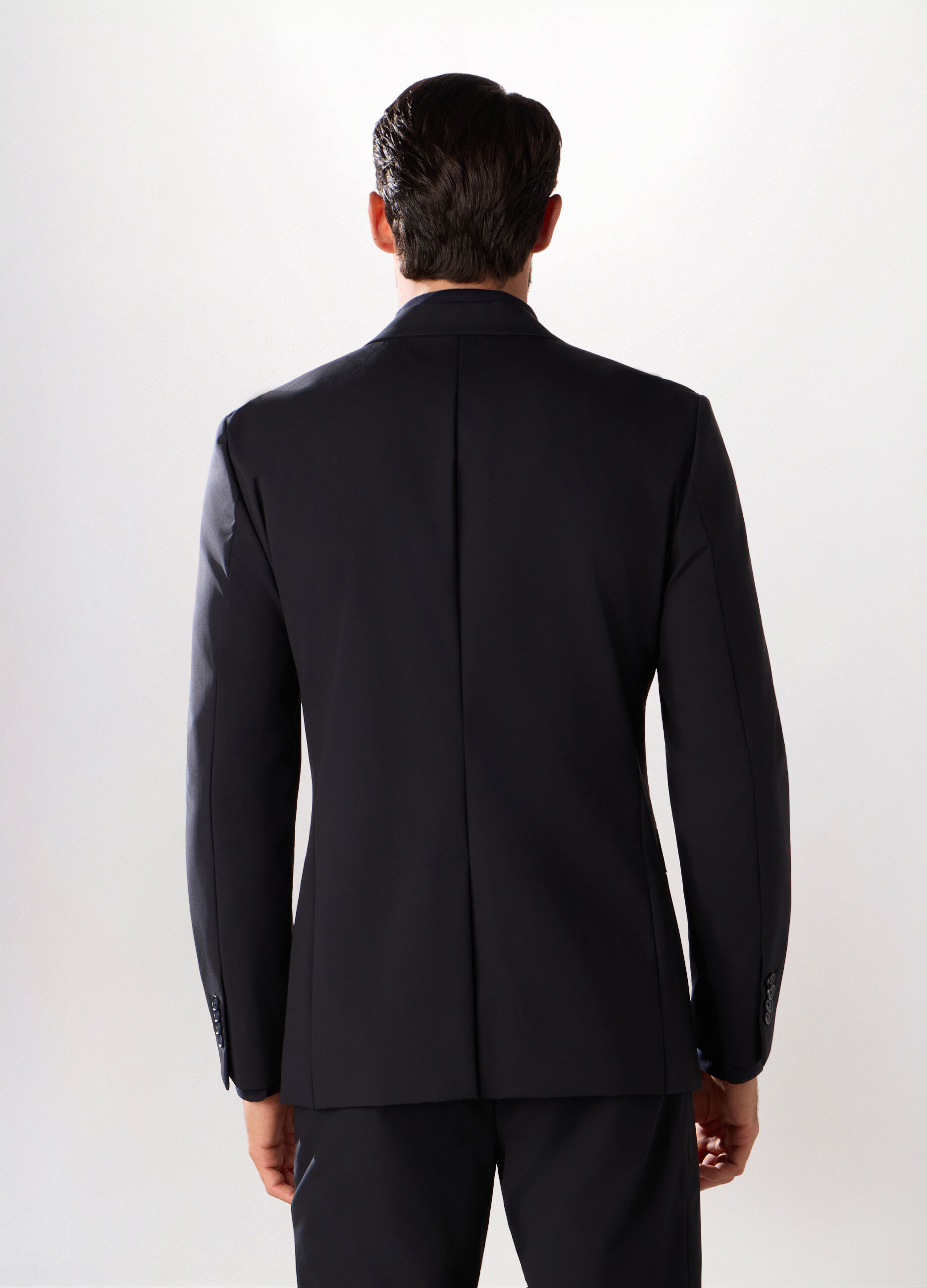 Blazer in tessuto stretch uomo_2