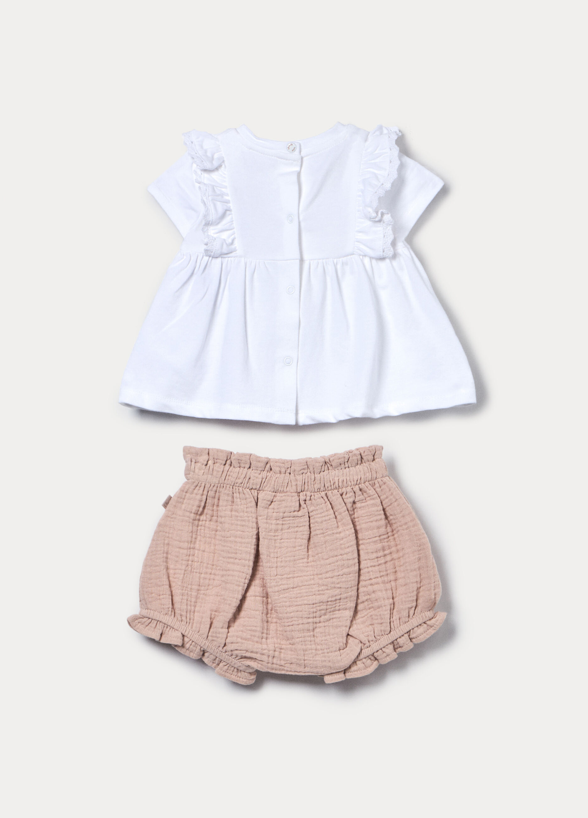 Jogging set in jersey di puro cotone neonata_1
