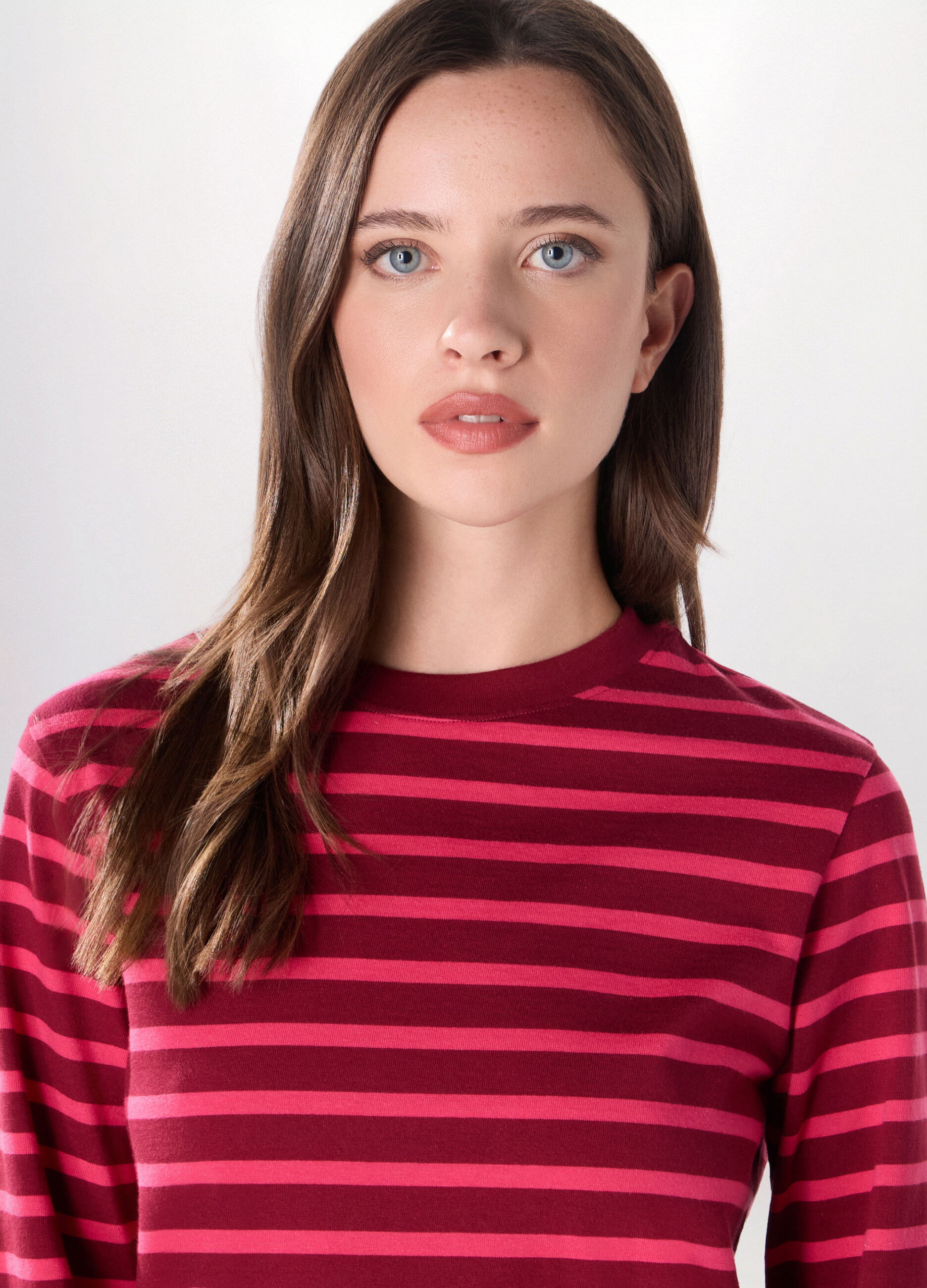 T-shirt in jersey di puro cotone donna_2