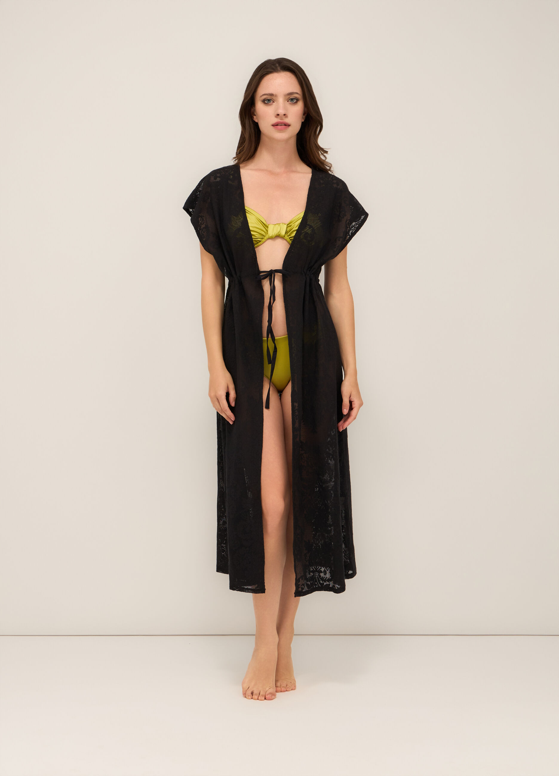 Copricostume kimono misto cotone donna_0