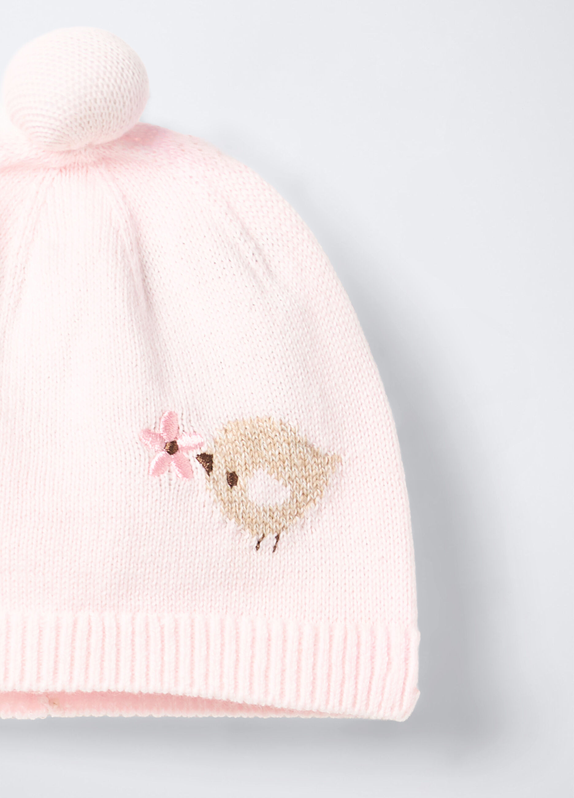 Berretto tricot in puro cotone neonata_2
