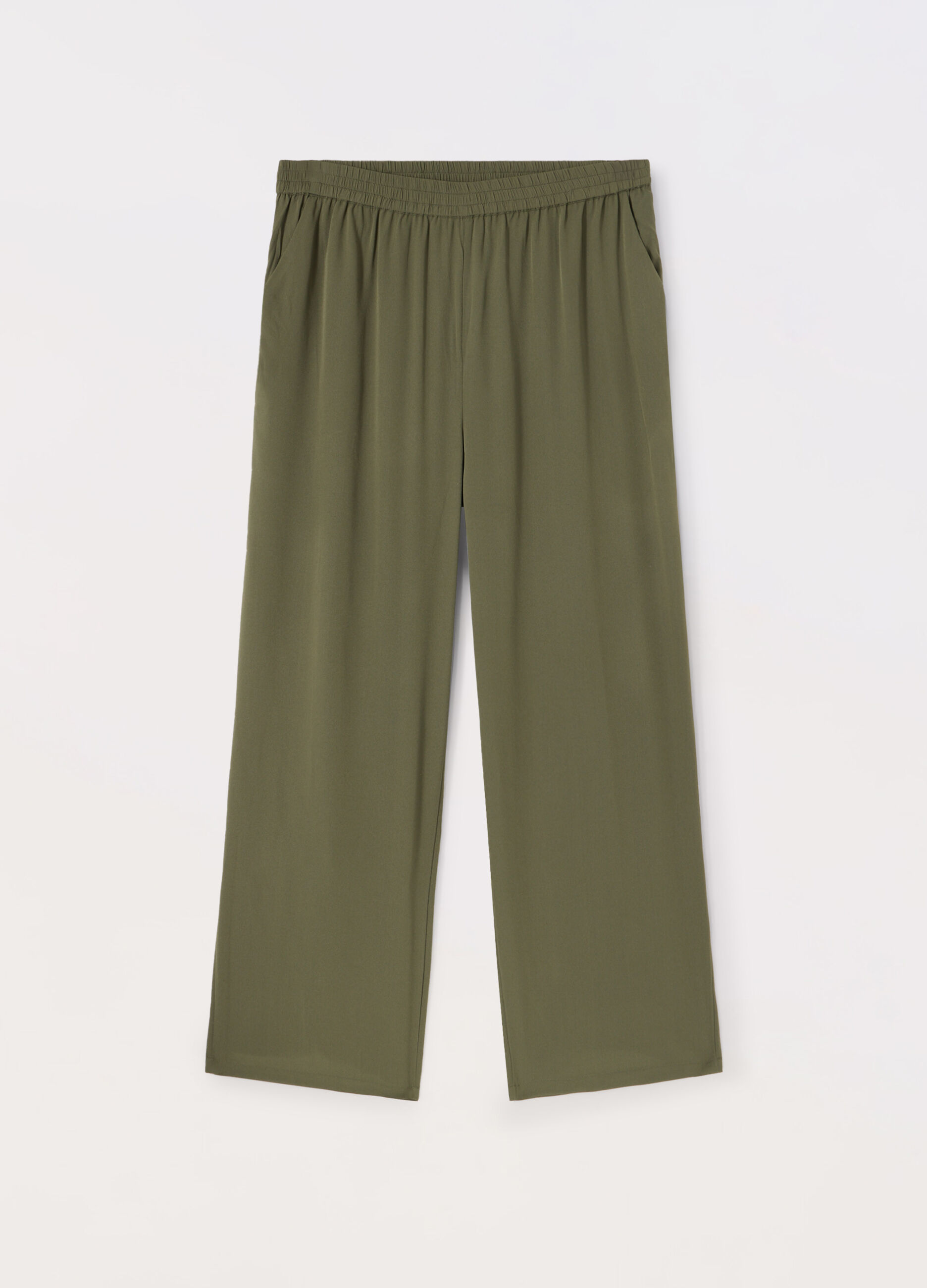 Pantaloni con vita elasticizzata donna curvy_0