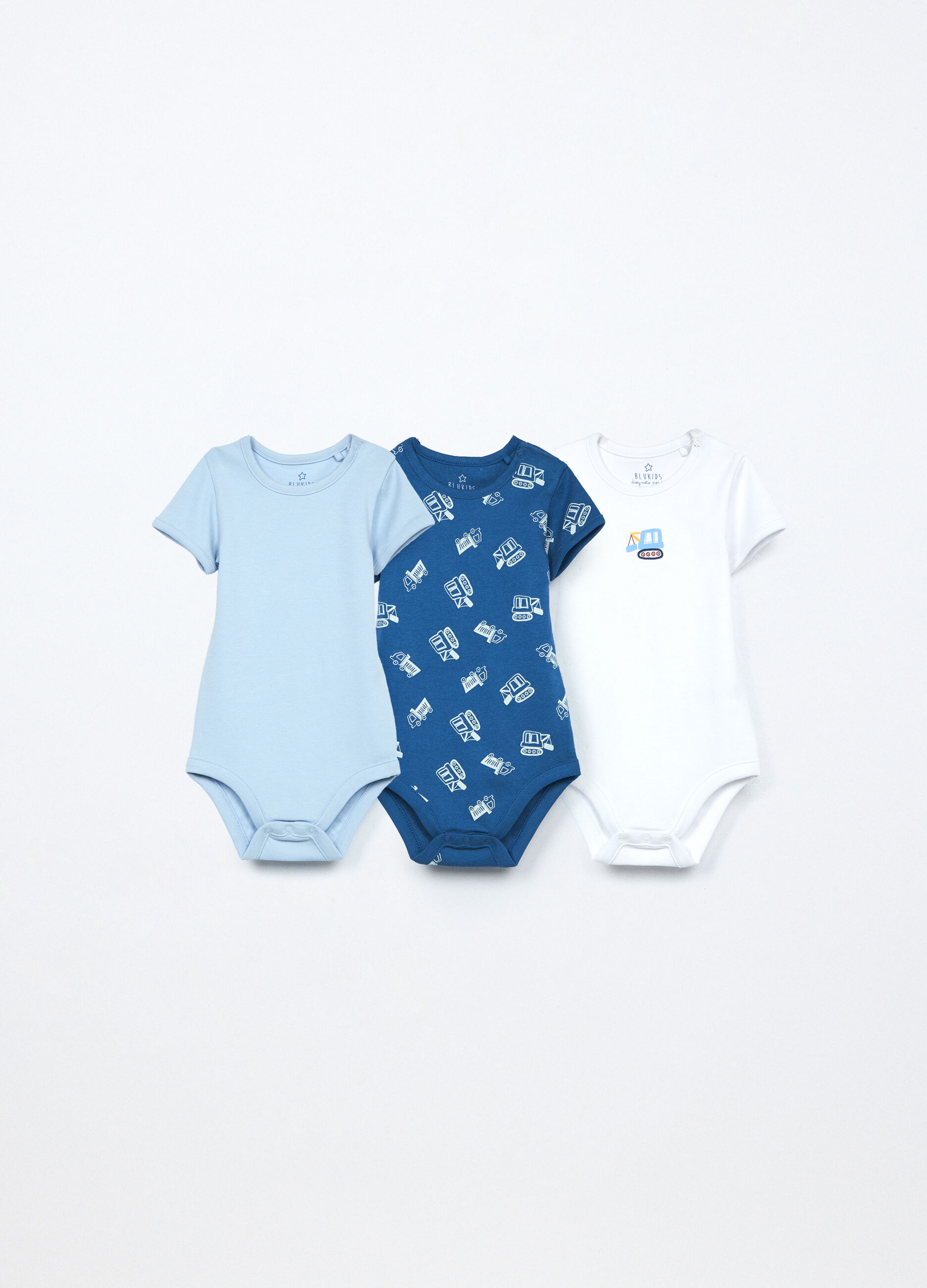 Pack 3 body in interlock di puro cotone neonato_0
