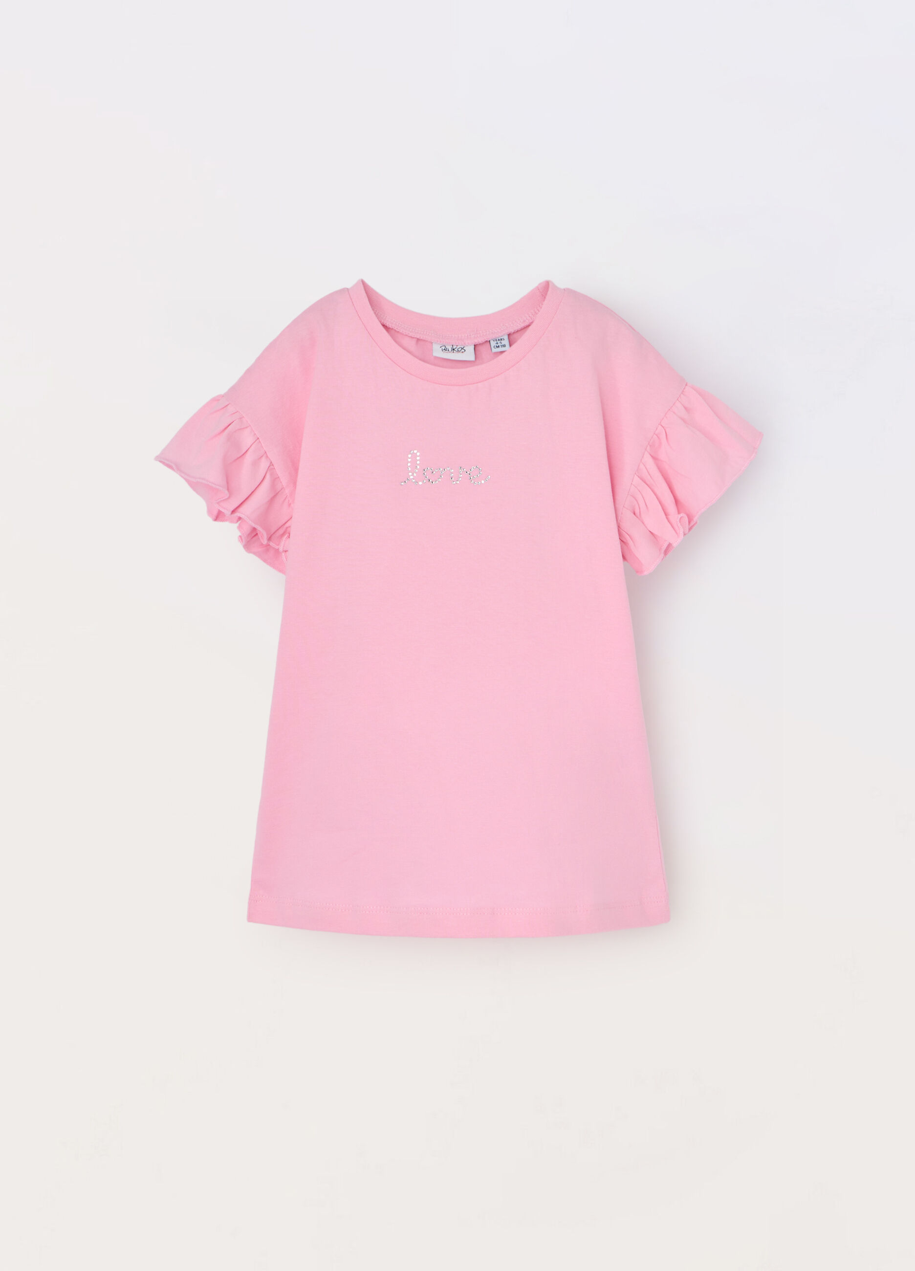 T-shirt in jersey di puro cotone bambina_0