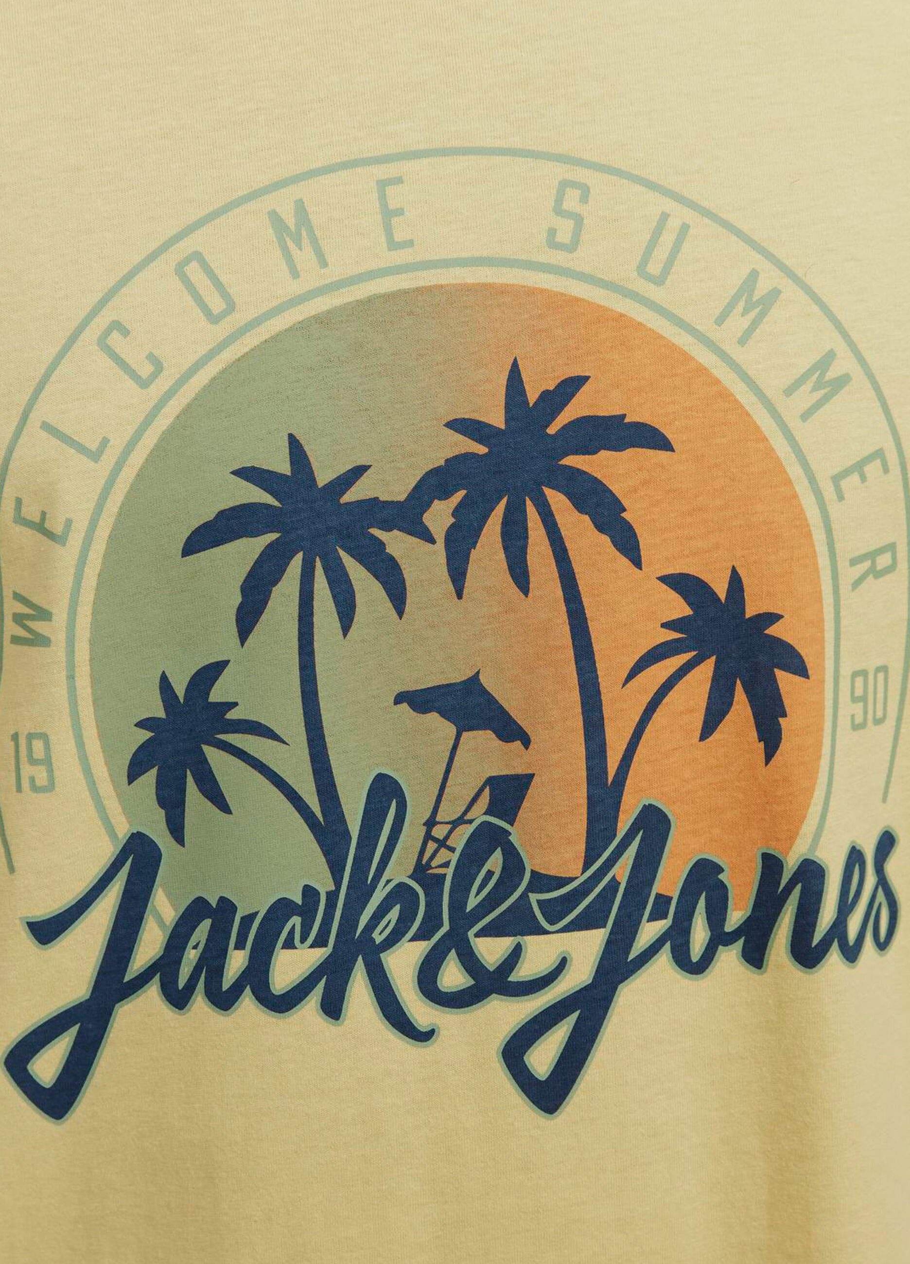 T-shirt girocollo in cotone con stampa uomo_5