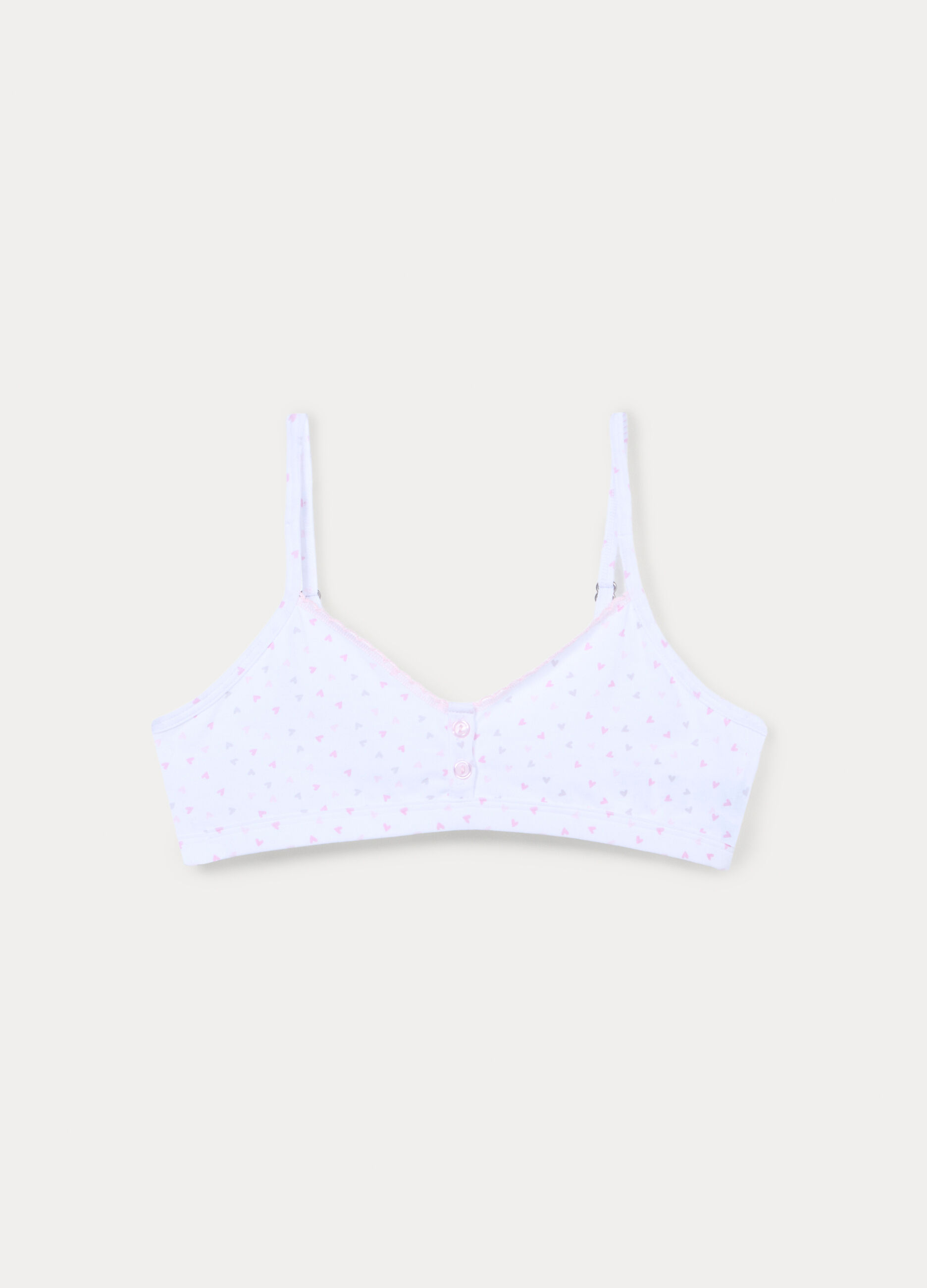 Reggiseno a triangolo in jersey di cotone stretch ragazza_0