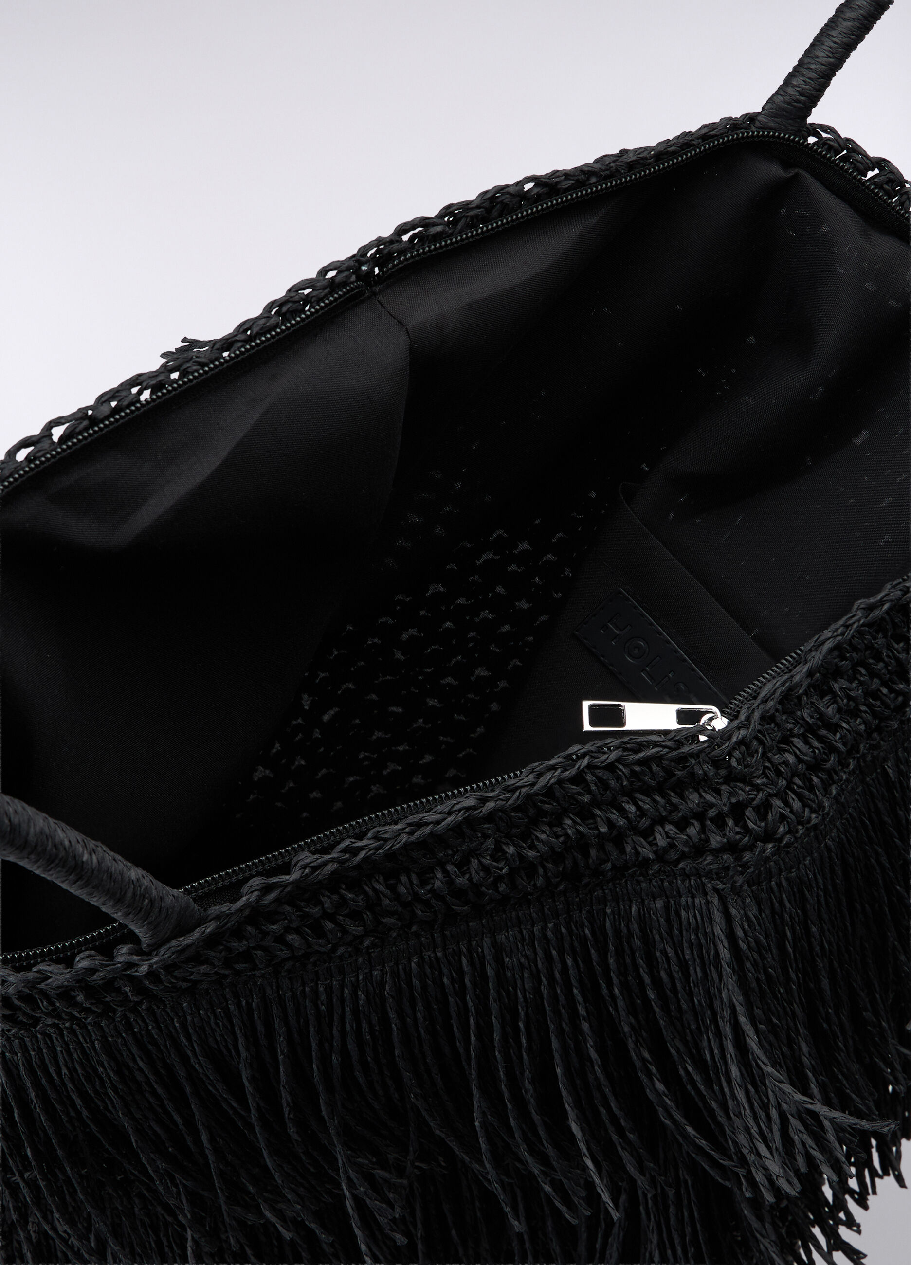 Borsa mare a spalla in carta tessile donna_1