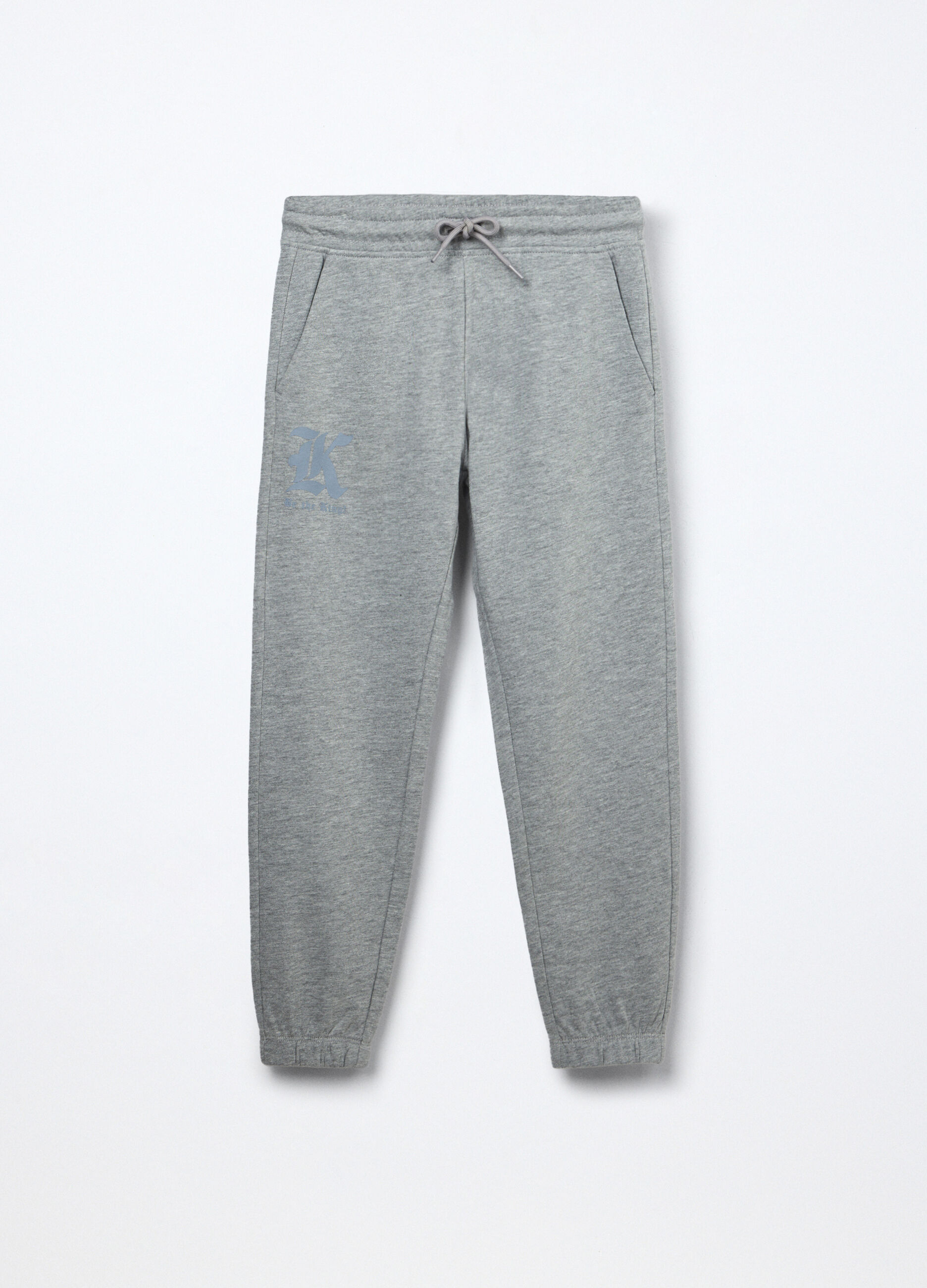 Joggers in french terry di puro cotone bambino_0