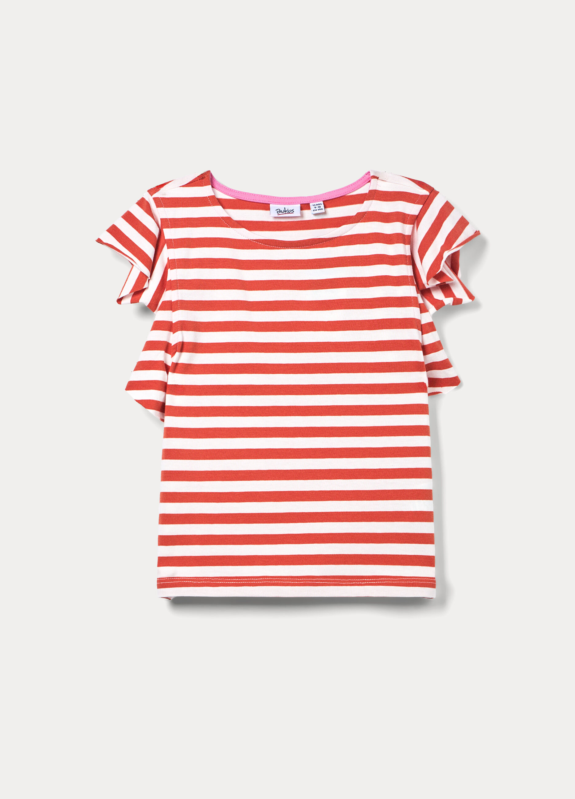 T-shirt girocollo stretch ragazza_0