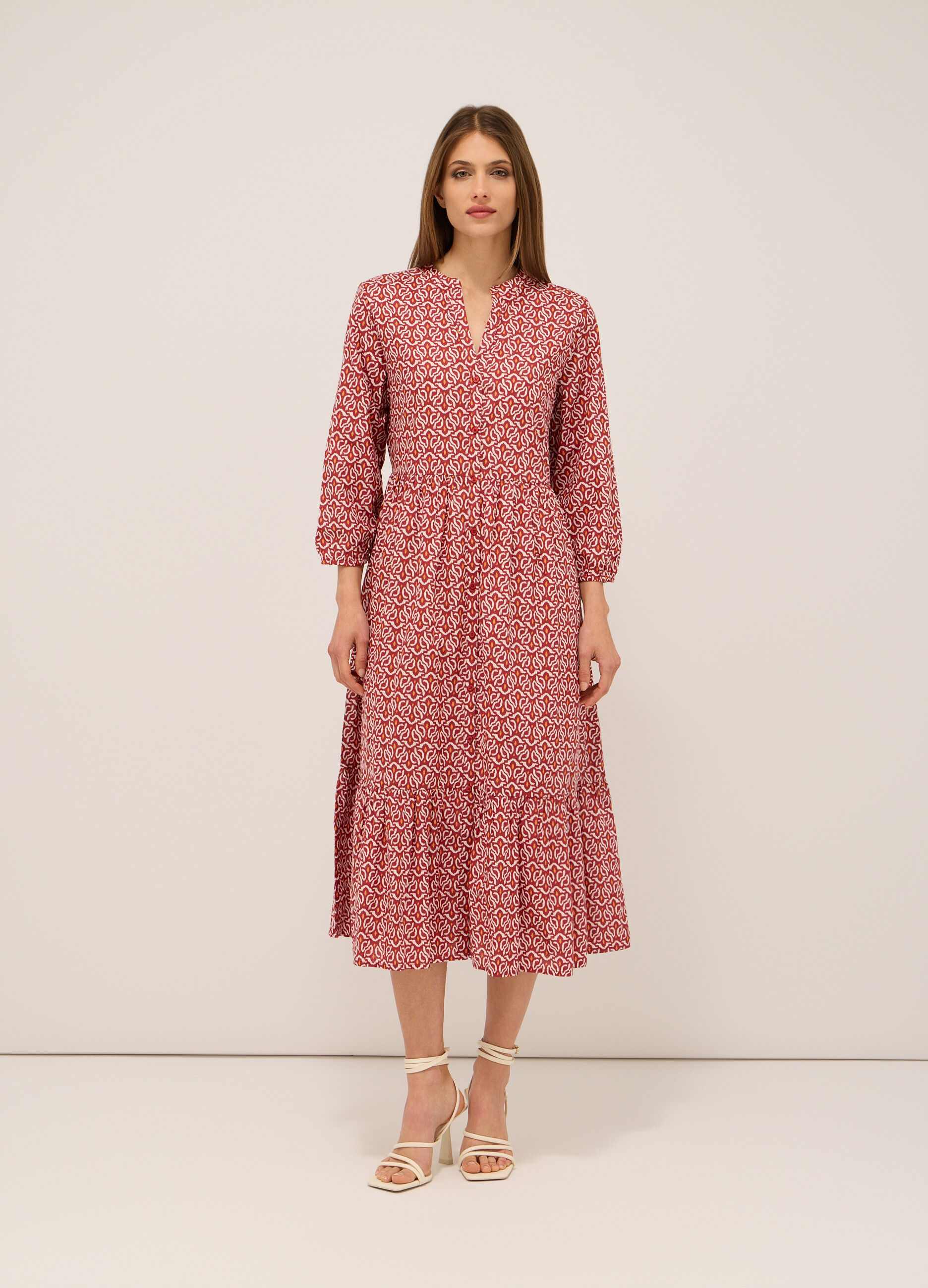 Abito lungo in puro cotone donna_2