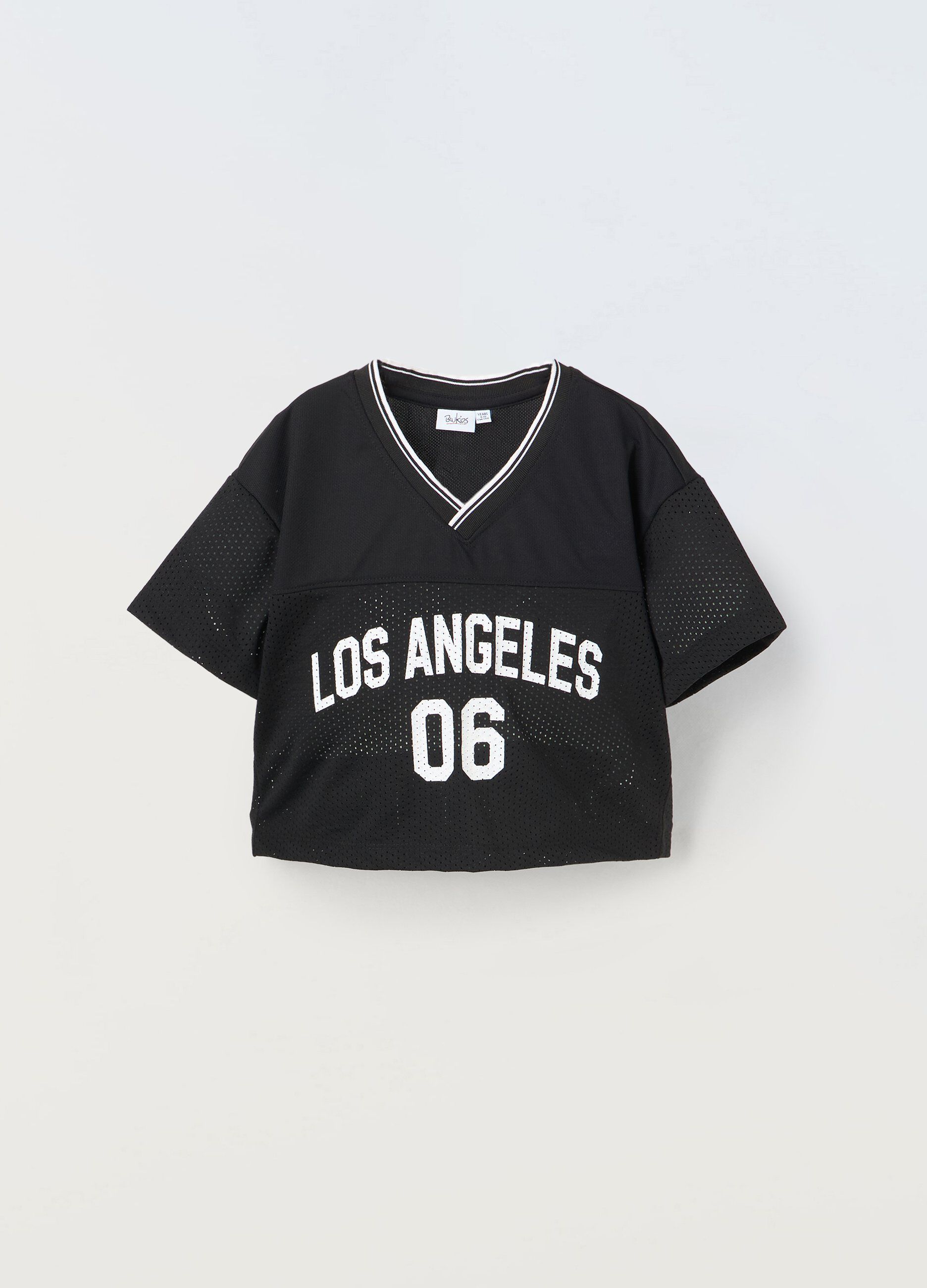 T-shirt NBA cropped ragazza_0