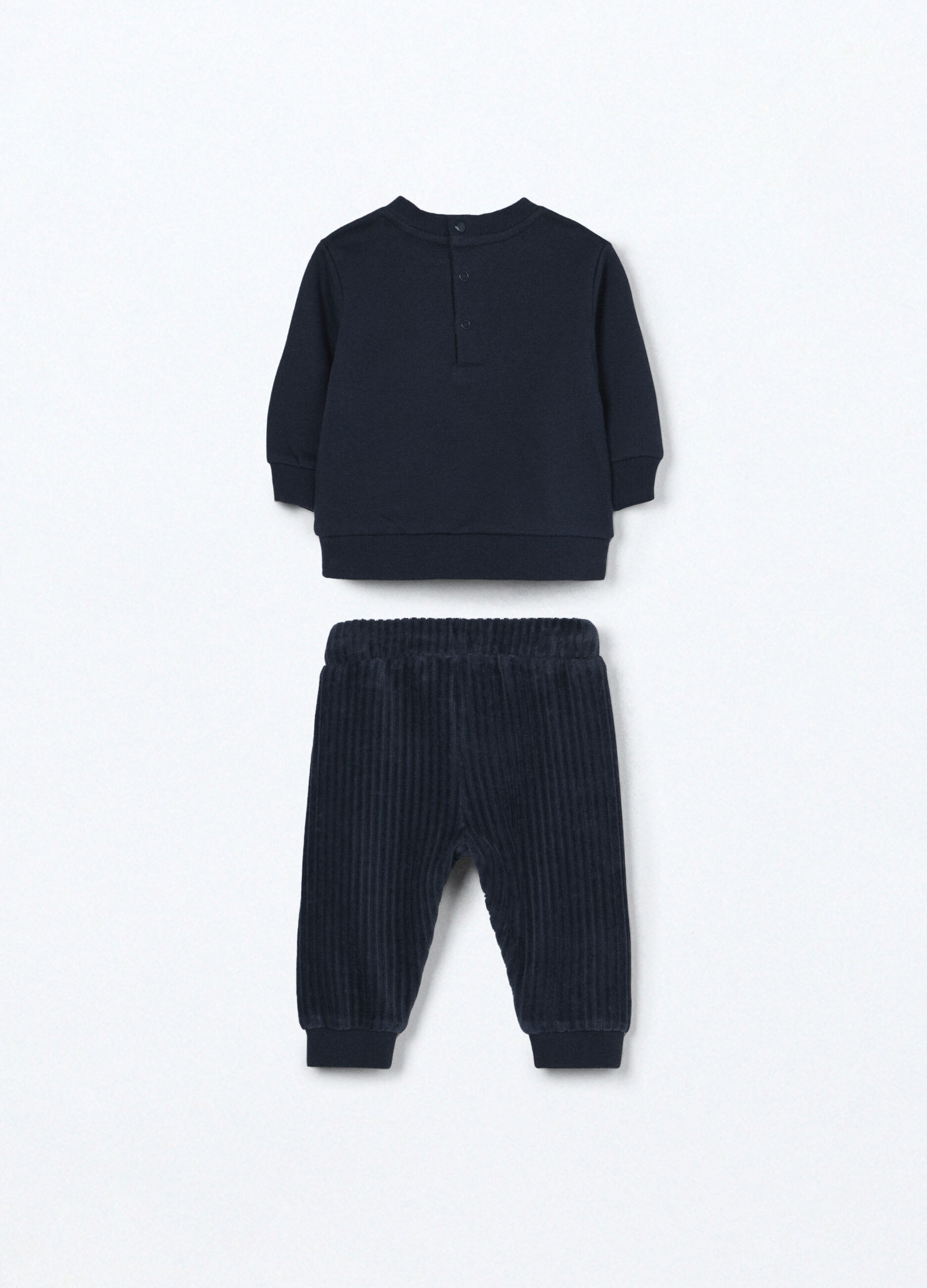 Jogging set in felpa di cotone neonato_1