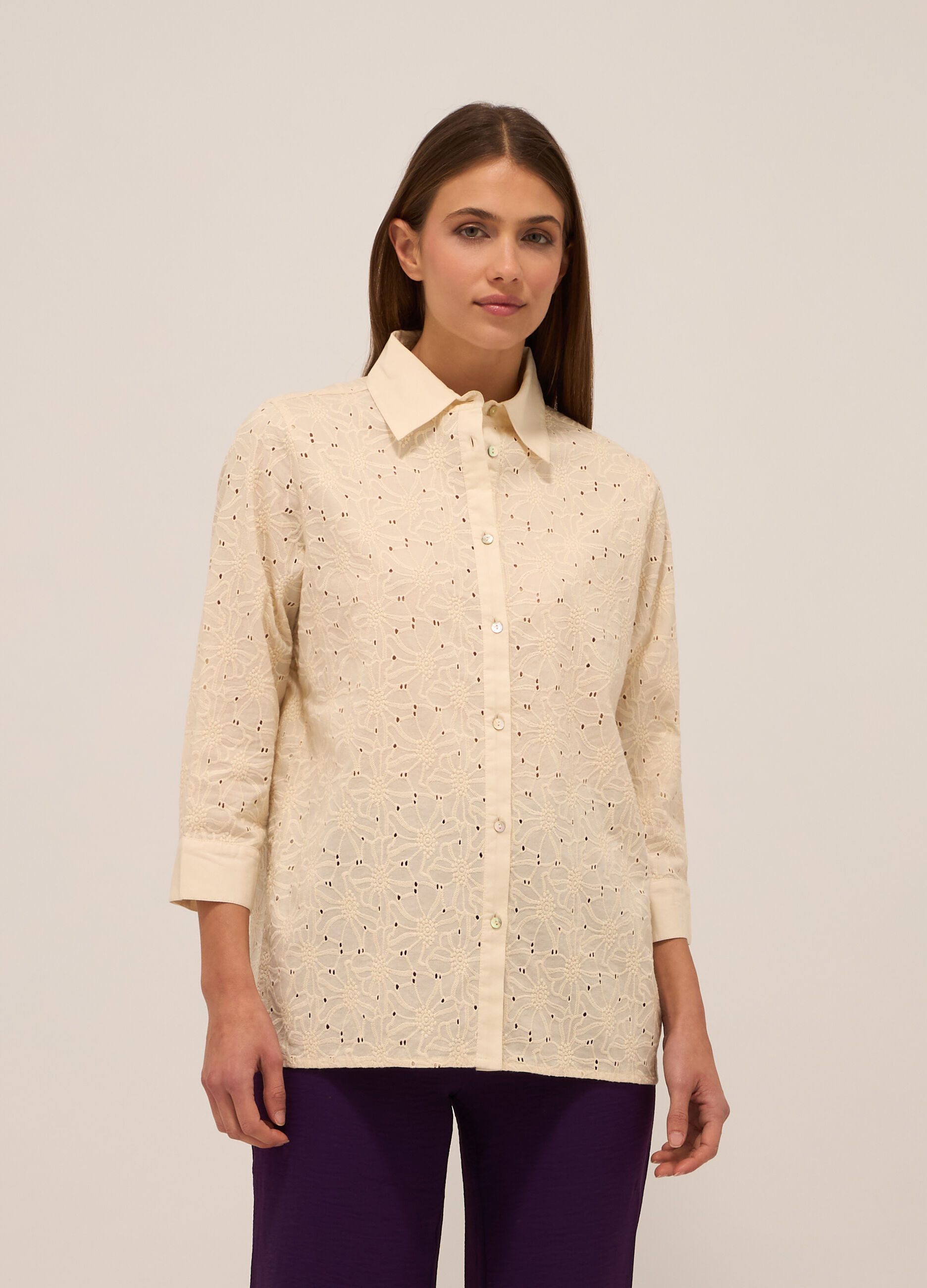 Camicia in puro cotone donna_0