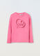 T-shirt in puro cotone a maniche lunghe bambina_0