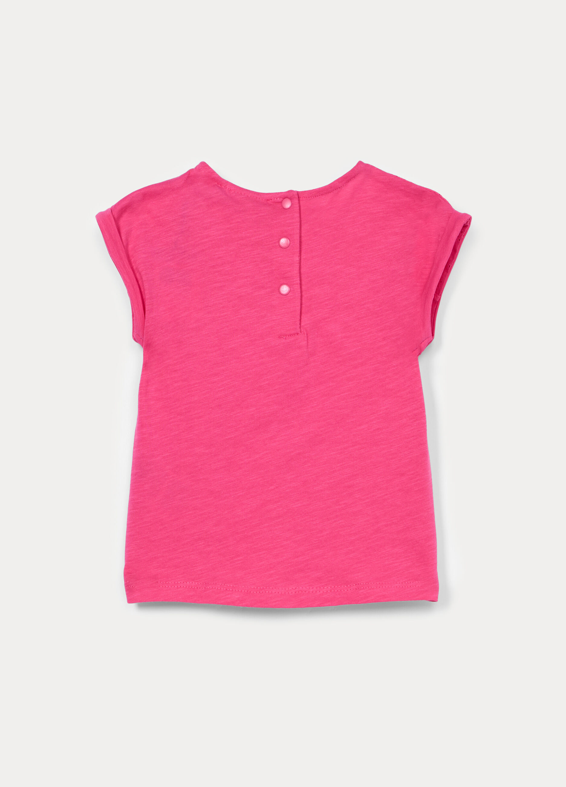 T-shirt in jersey di cotone slub bimba_1