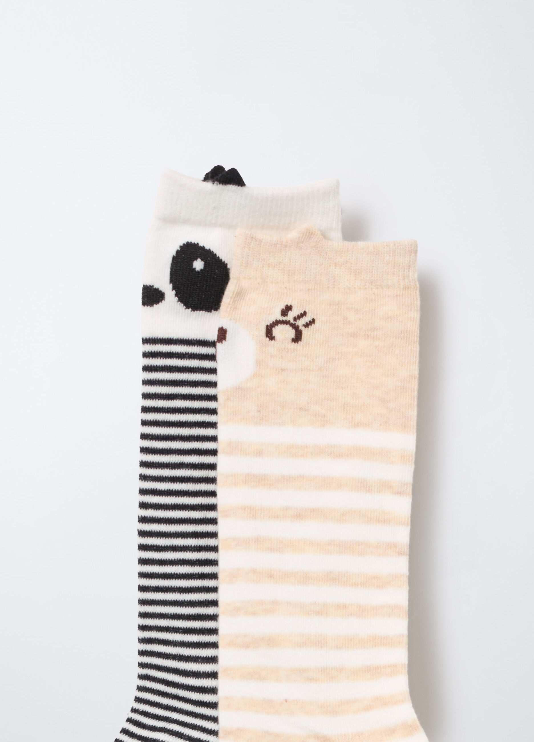 Pack 2 calze lunghe misto cotone stretch bambina_2