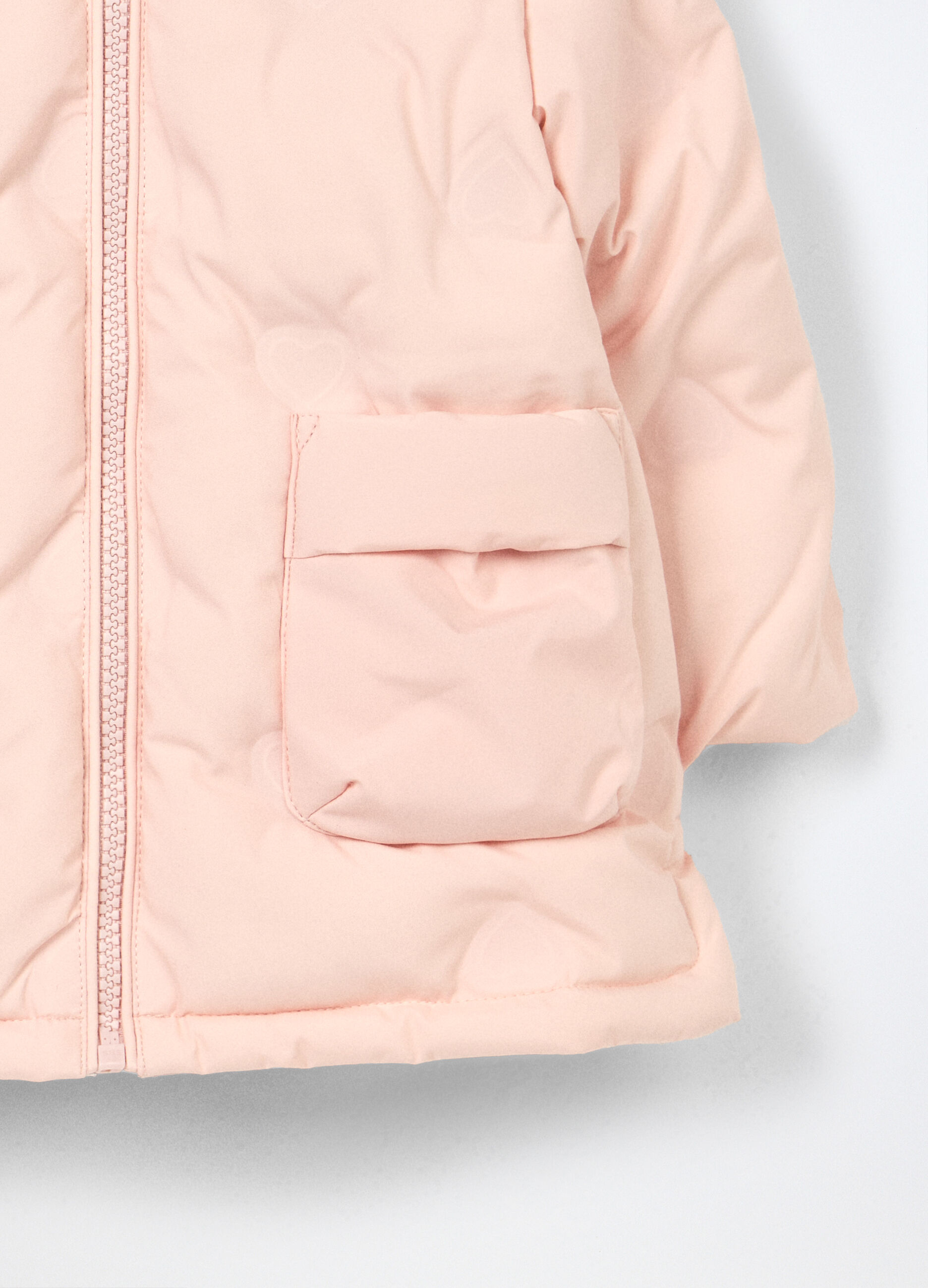 Giubbino imbottito con cappuccio neonata_2