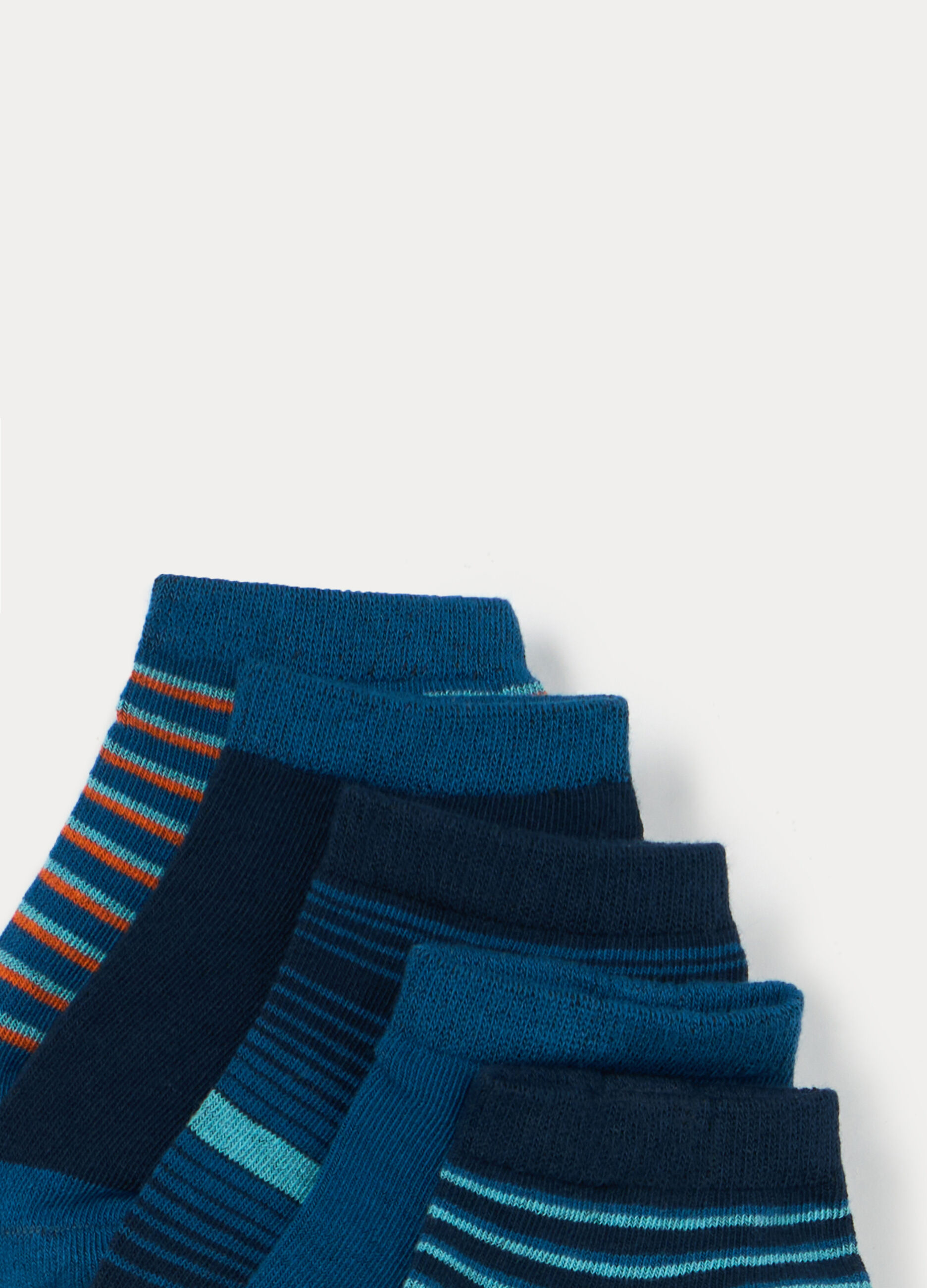 Pack 5 calze corte in misto cotone stretch _2