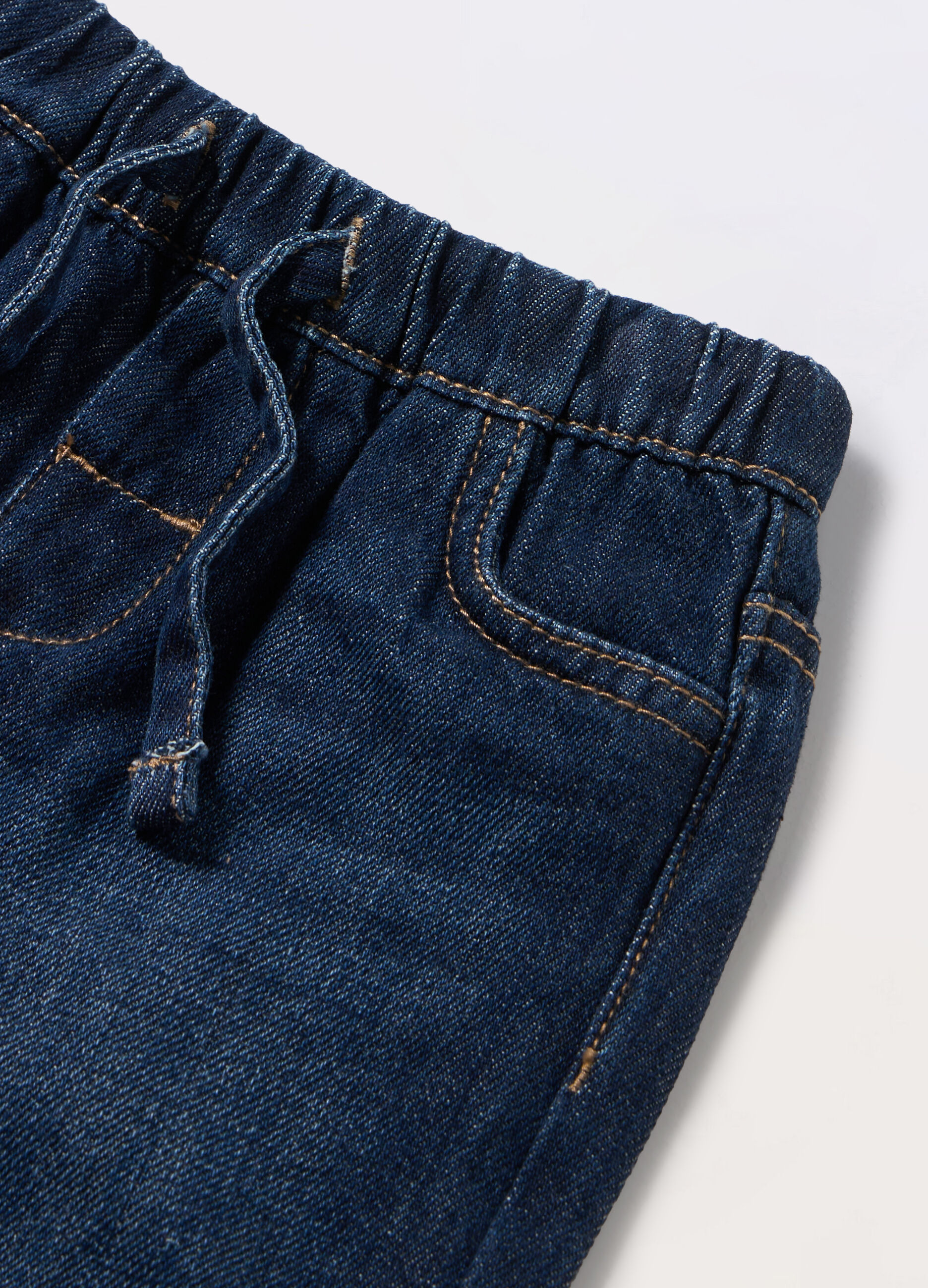Shorts in denim misto cotone neonato_1