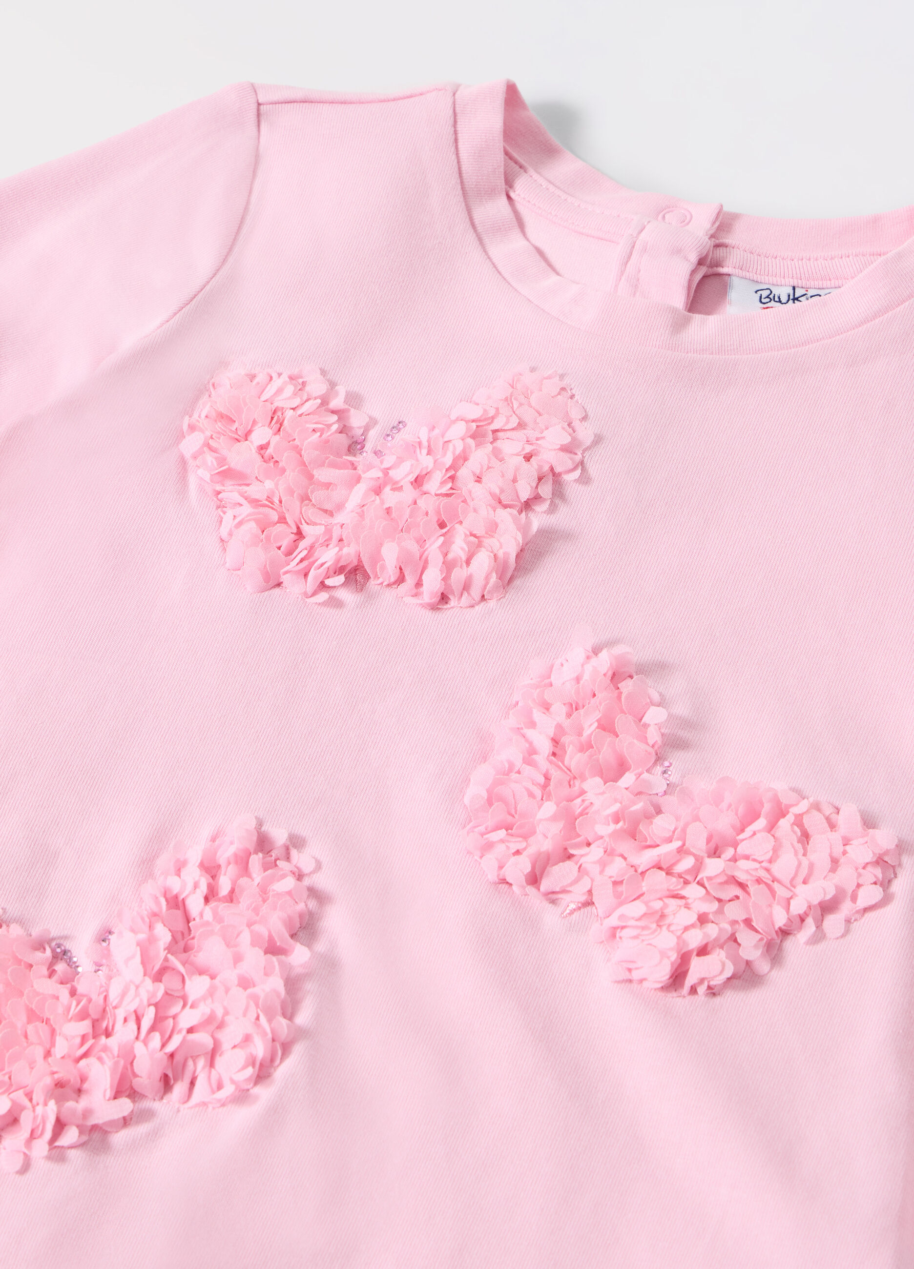 T-shirt in cotone stretch neonata_1