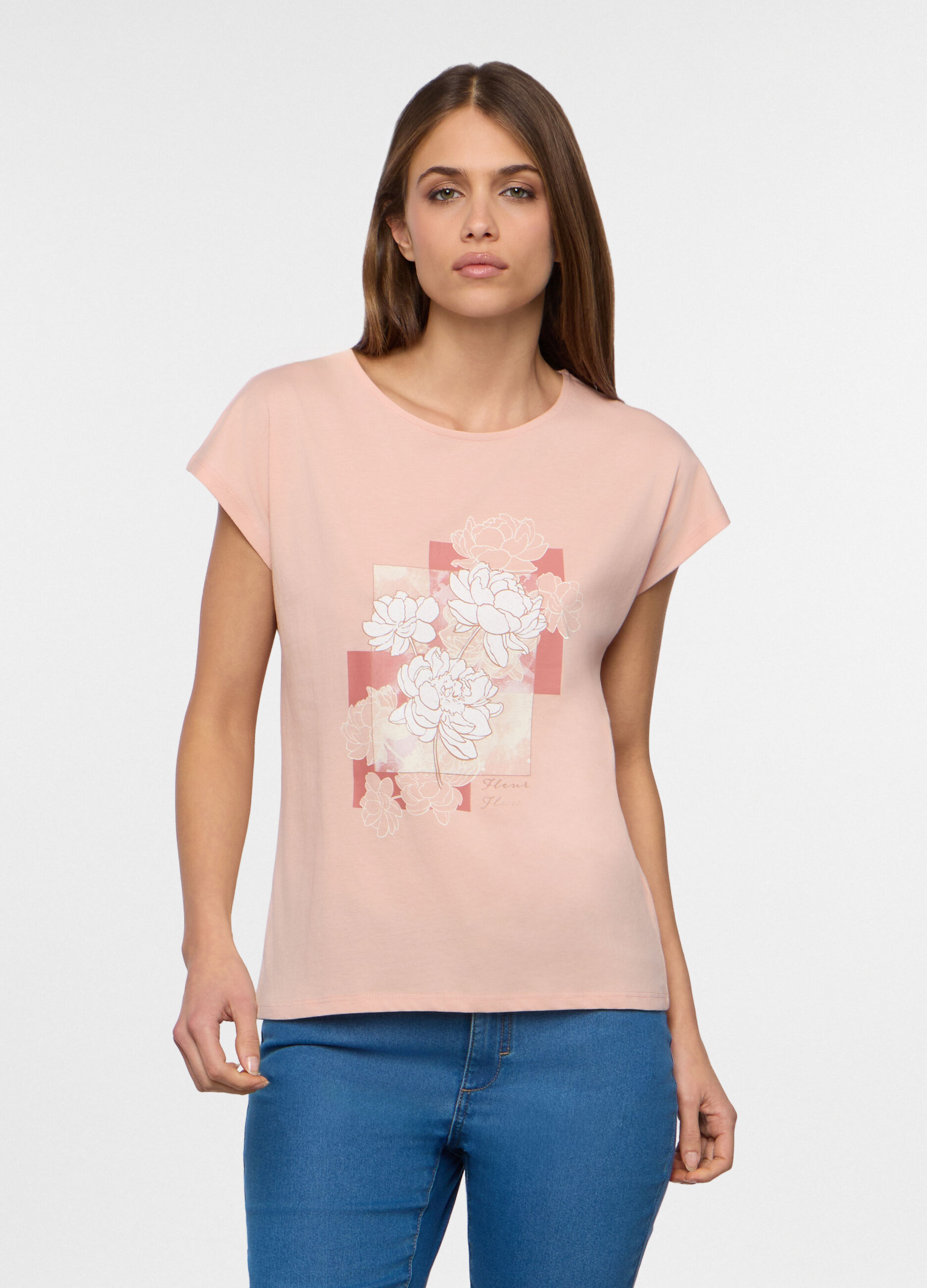 T-shirt girocollo donna_0