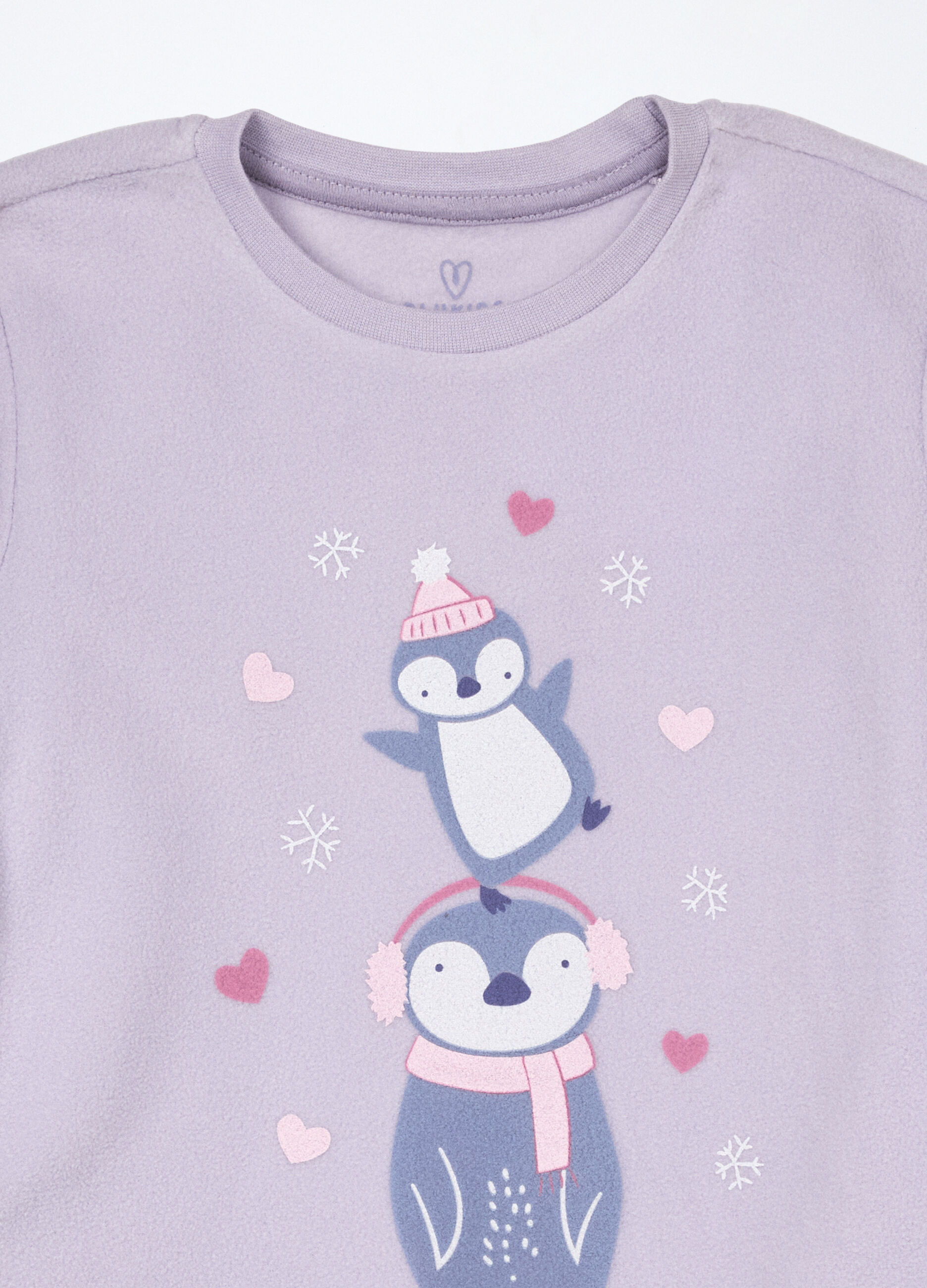 Set pigiama lungo in pile bambina_3