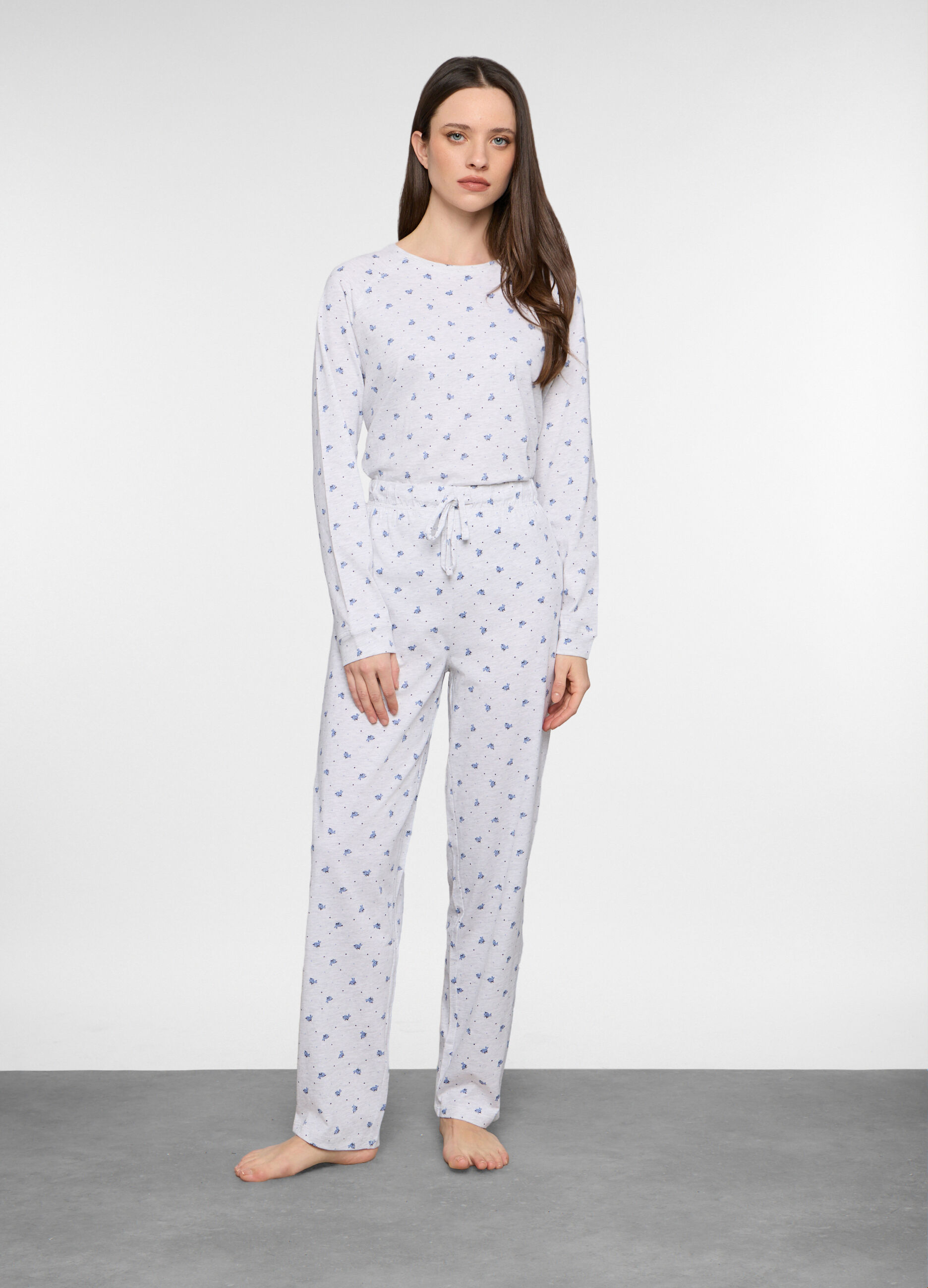 Pantaloni pigiama regular fit donna_0