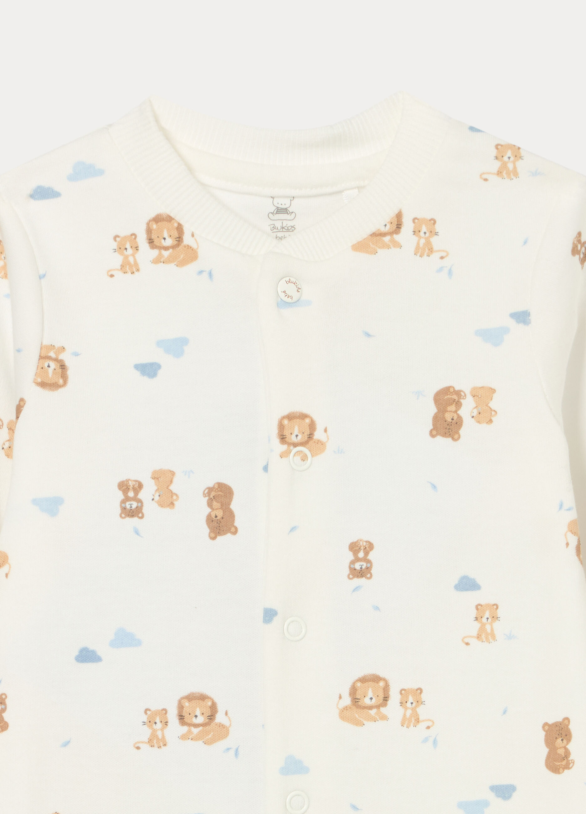 Tutina in interlock di puro cotone neonato_2