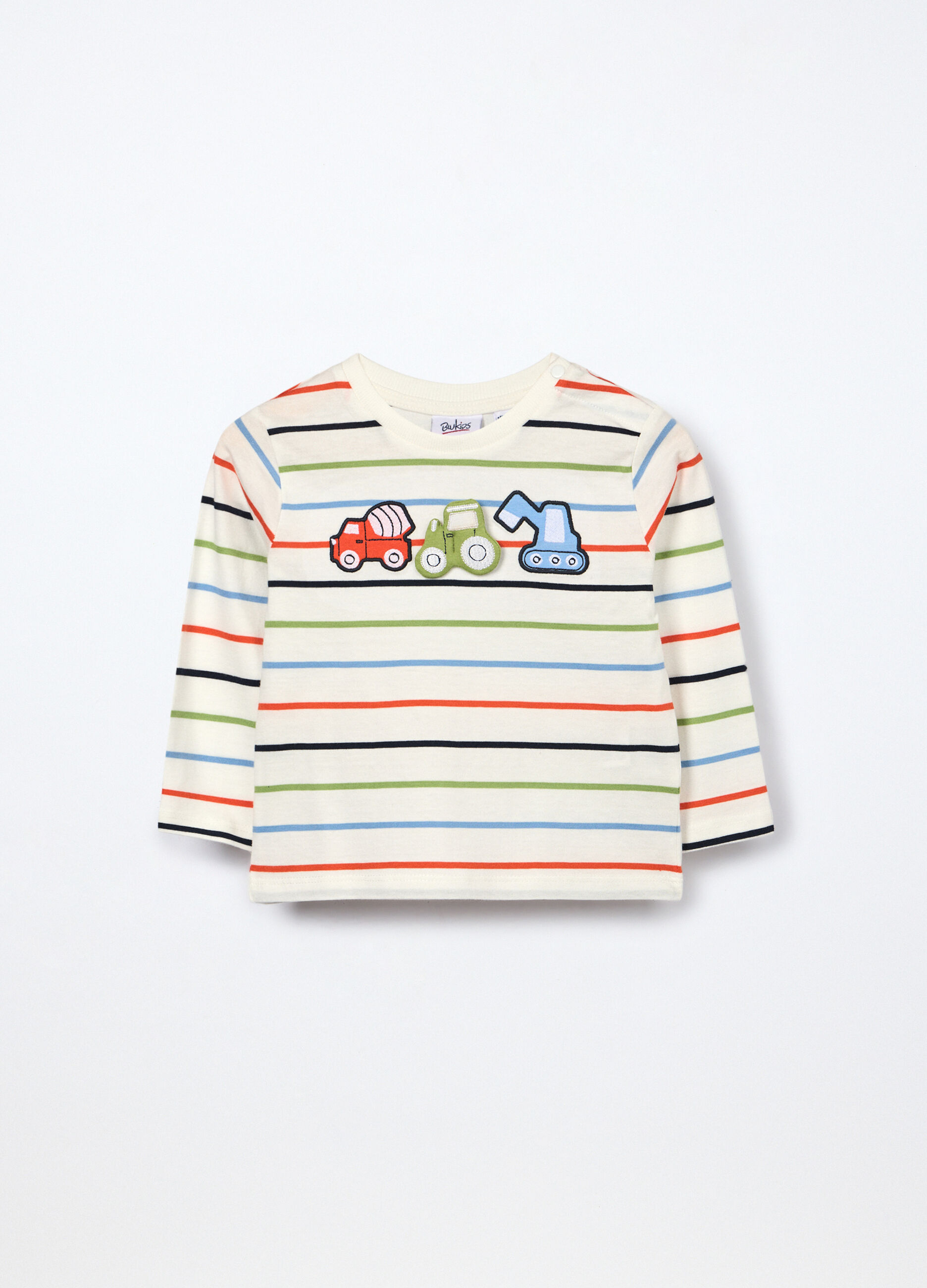 T-shirt in jersey di puro cotone neonato_0