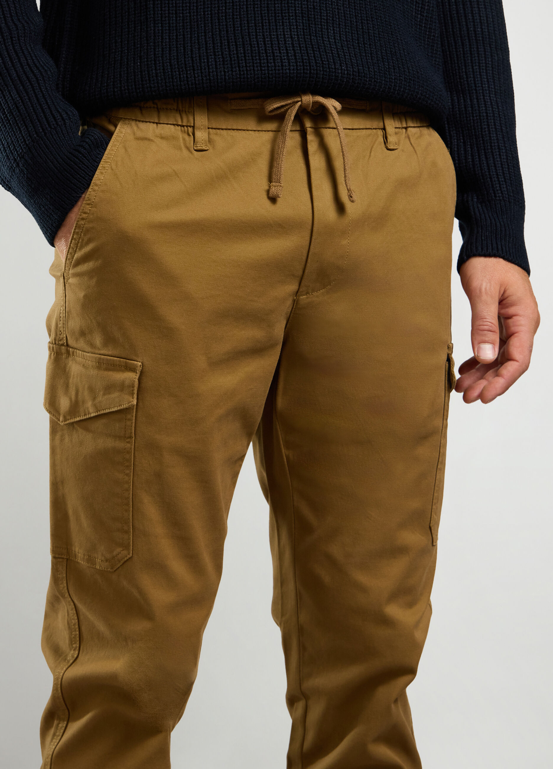 Joggers regular fit in cotone stretch uomo_2